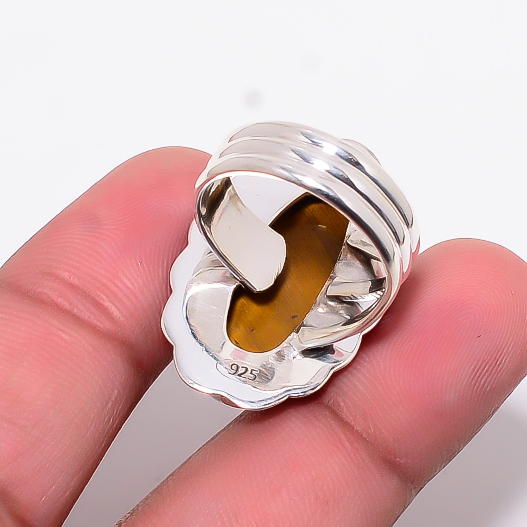 Yellow Tiger Eye - South Africa 925 Sterling Silver Ring