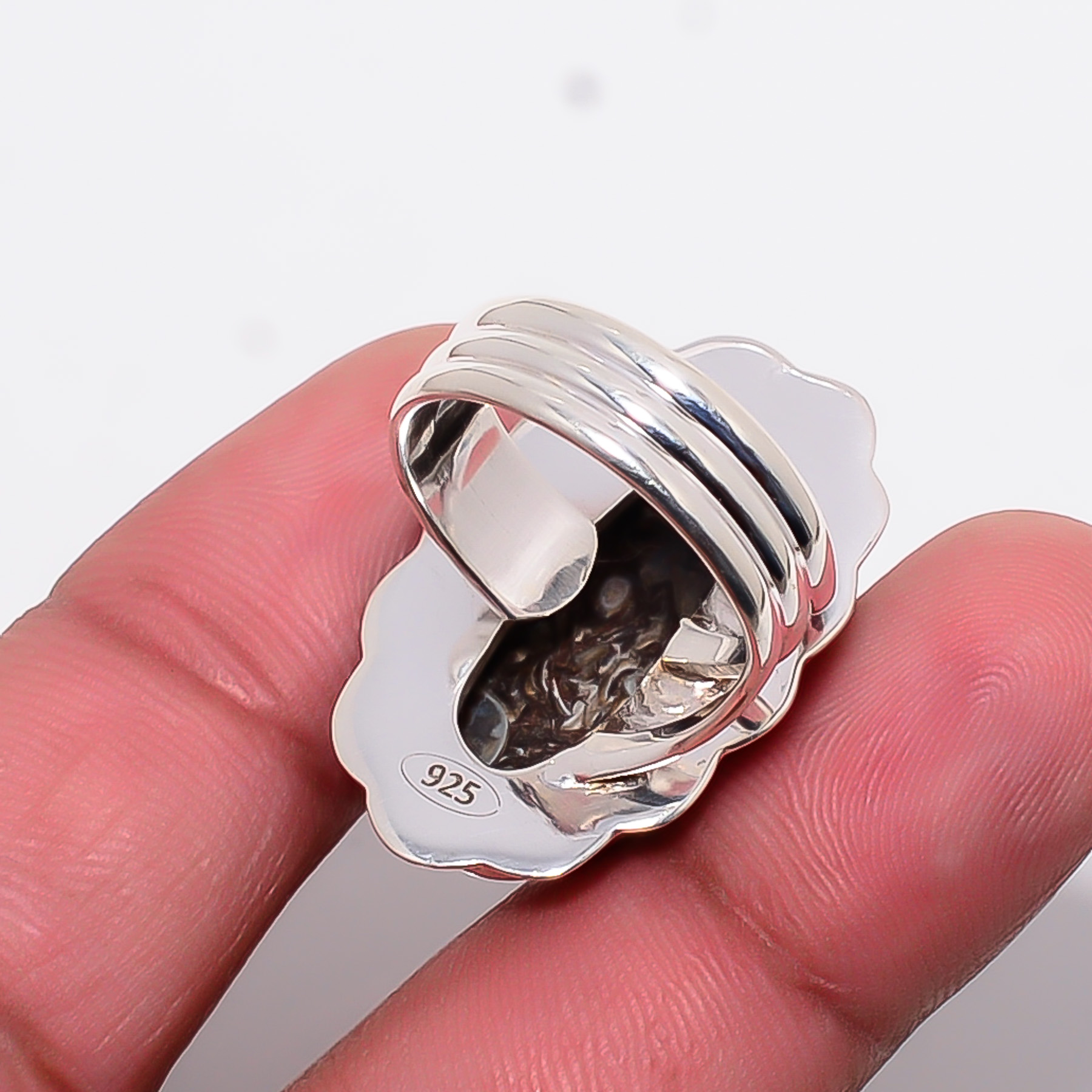 Turritella Agate - Wyoming 925 Sterling Silver Ring
