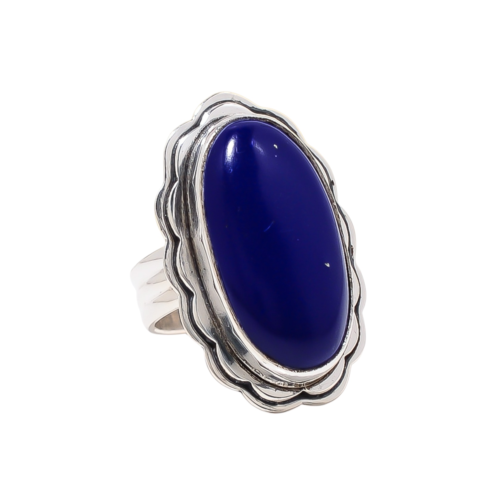 Lapis Lazuli - Simulated 925 Sterling Silver Ring