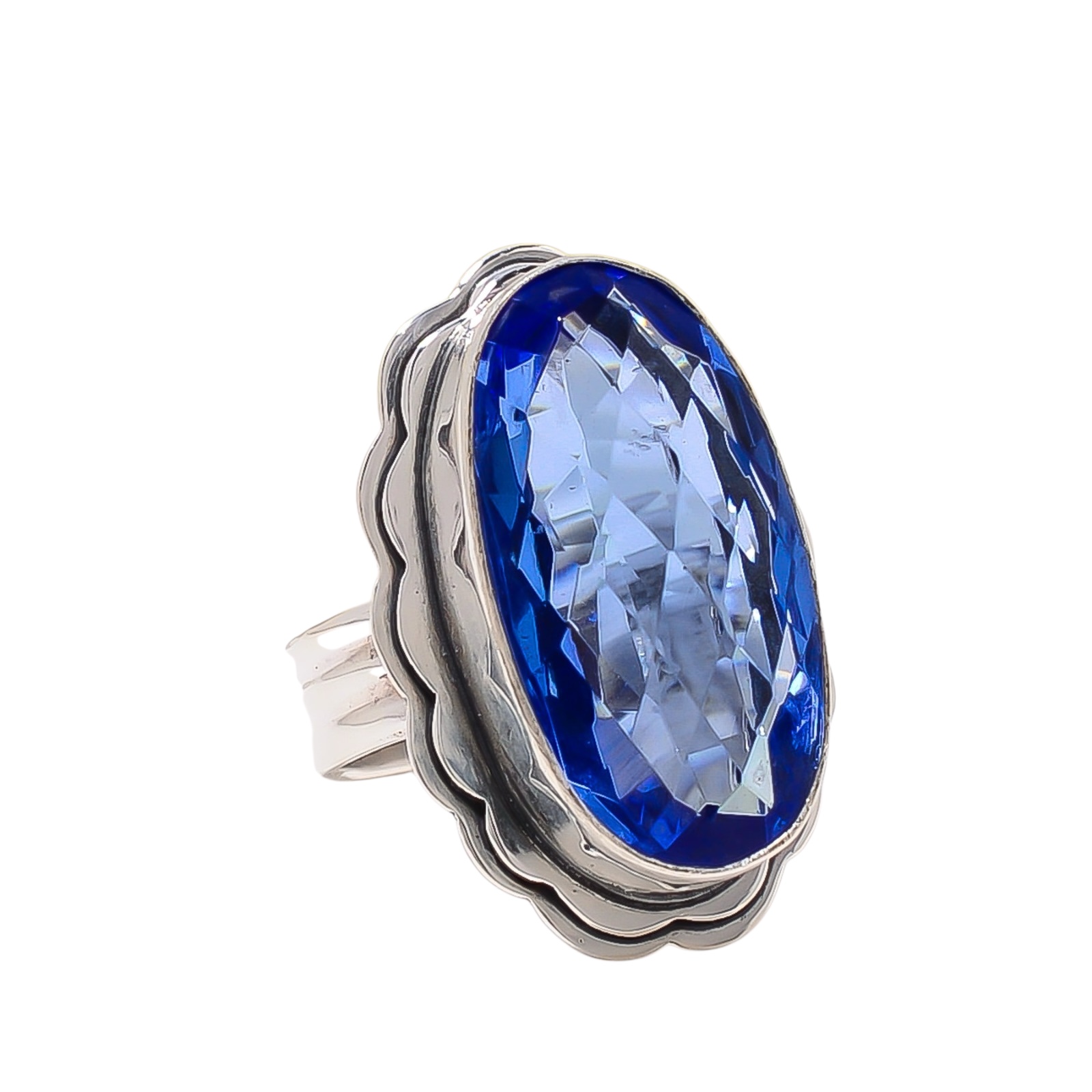 Tanzanite - Simulated 925 Sterling Silver Ring