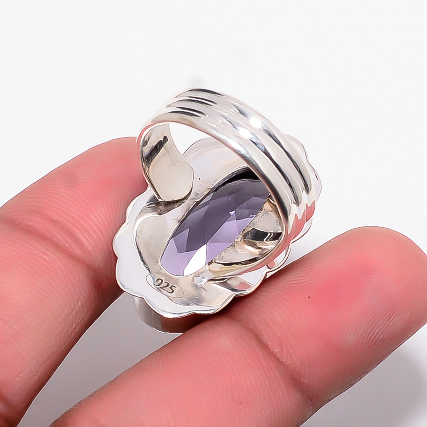 Iolite - Simulated 925 Sterling Silver Ring