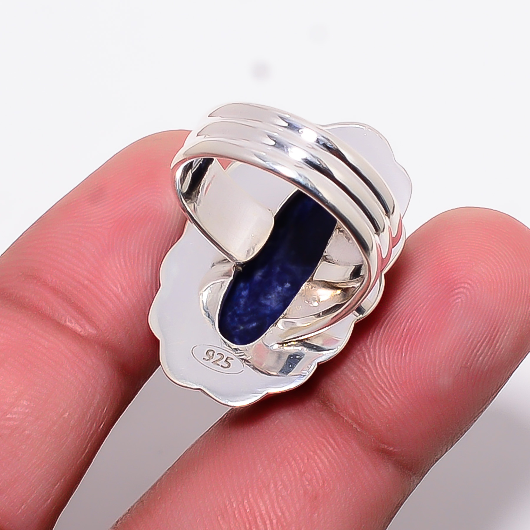 Sodalite - Minas Gerais 925 Sterling Silver Ring