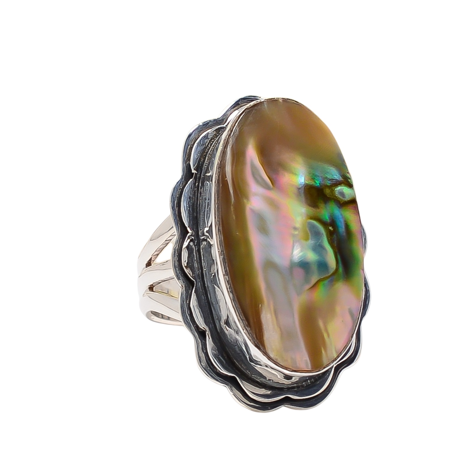 Mermaid Dream Abalone Shell - Australia 925 Sterling Silver Ring