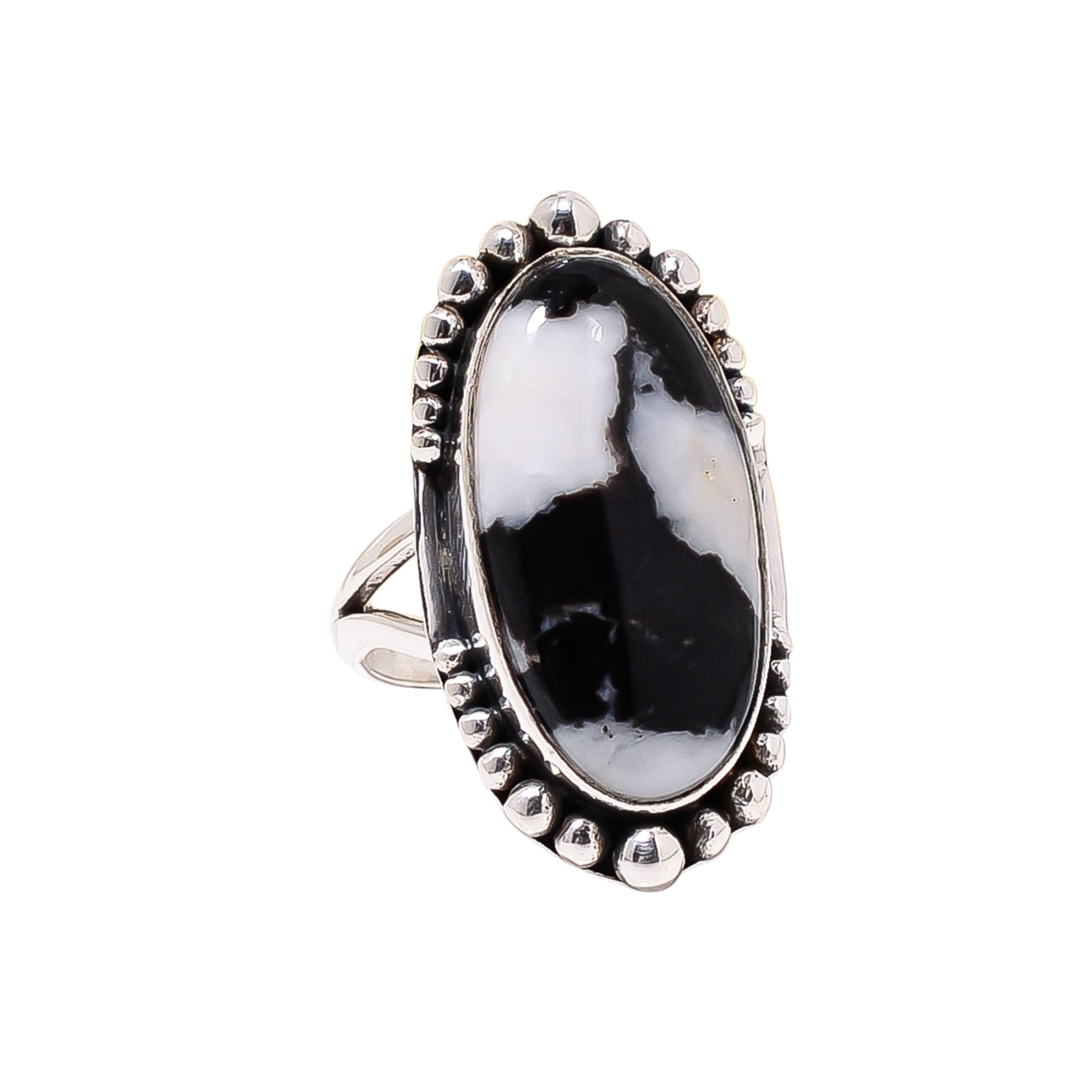 White Buffalo Turquoise - Nevada 925 Sterling Silver Ring