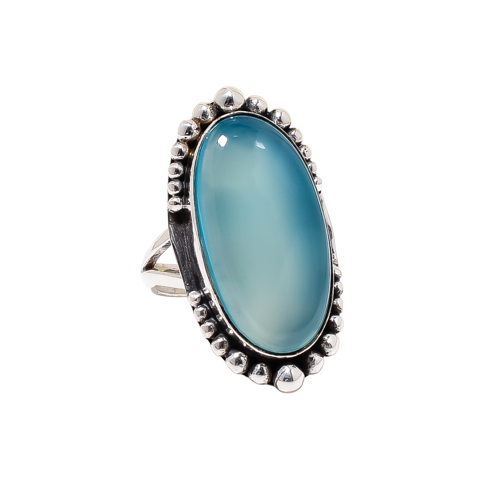 Chalcedony - Brazil 925 Sterling Silver Ring