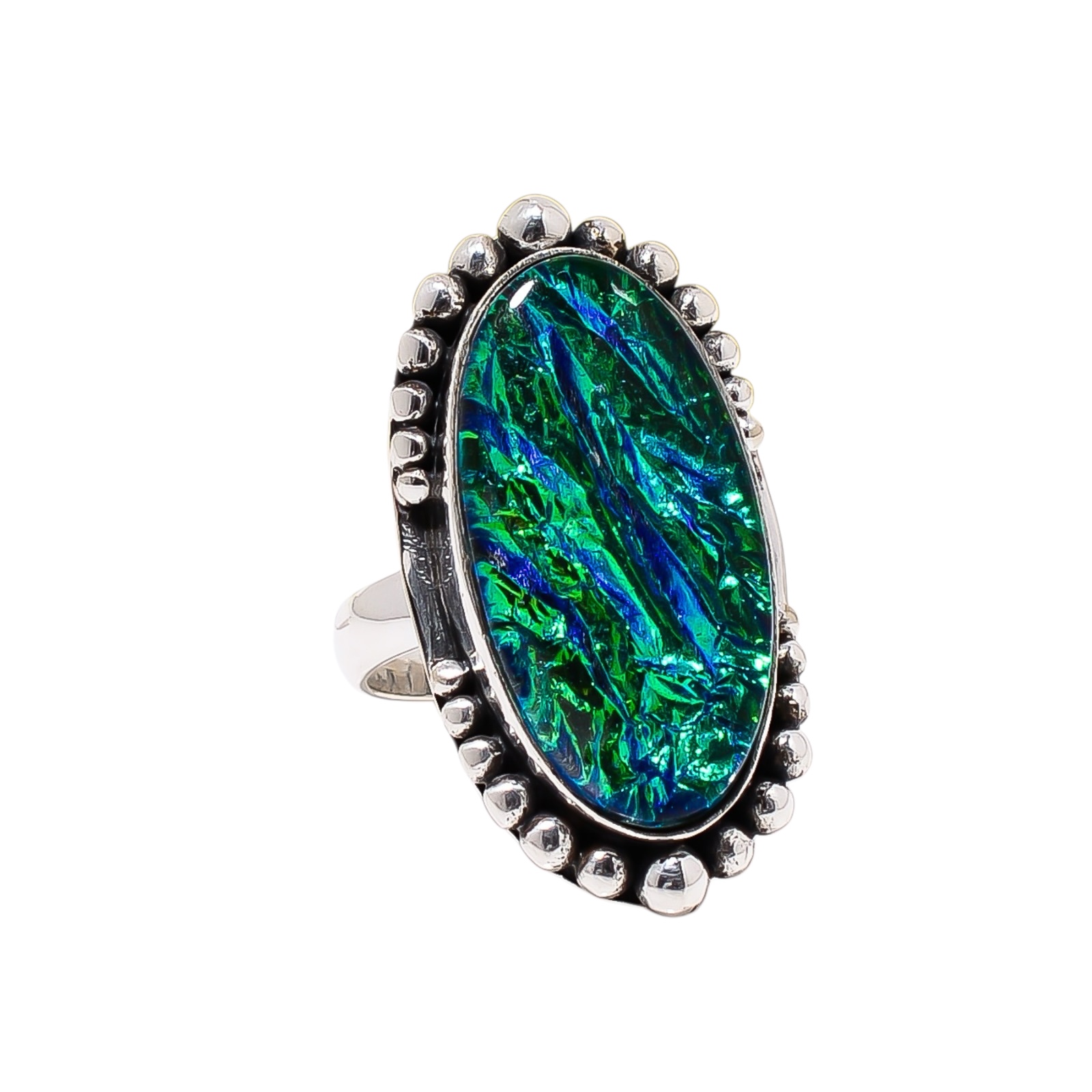 Triplet Opal - Simulated 925 Sterling Silver Ring