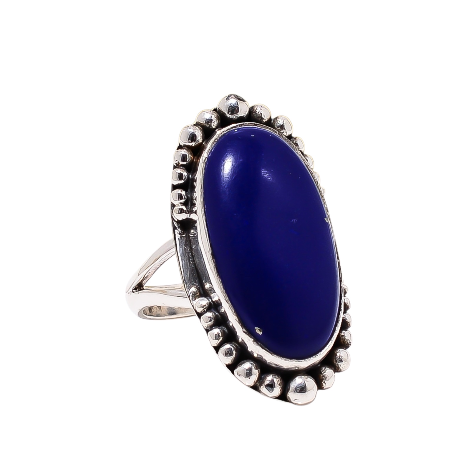 Lapis Lazuli - Simulated 925 Sterling Silver Ring
