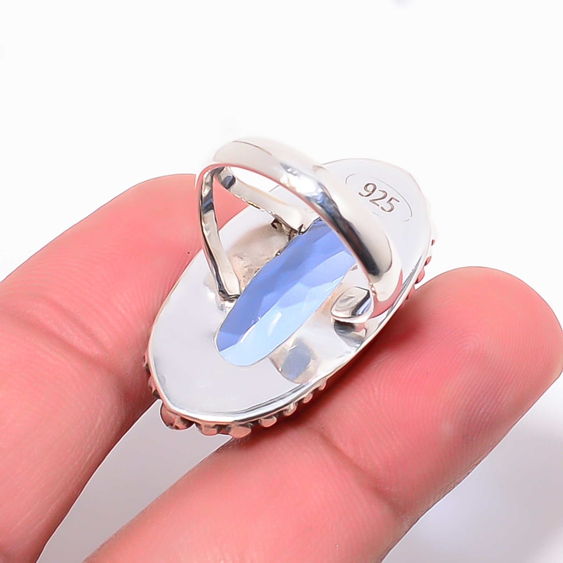 Tanzanite - Simulated 925 Sterling Silver Ring