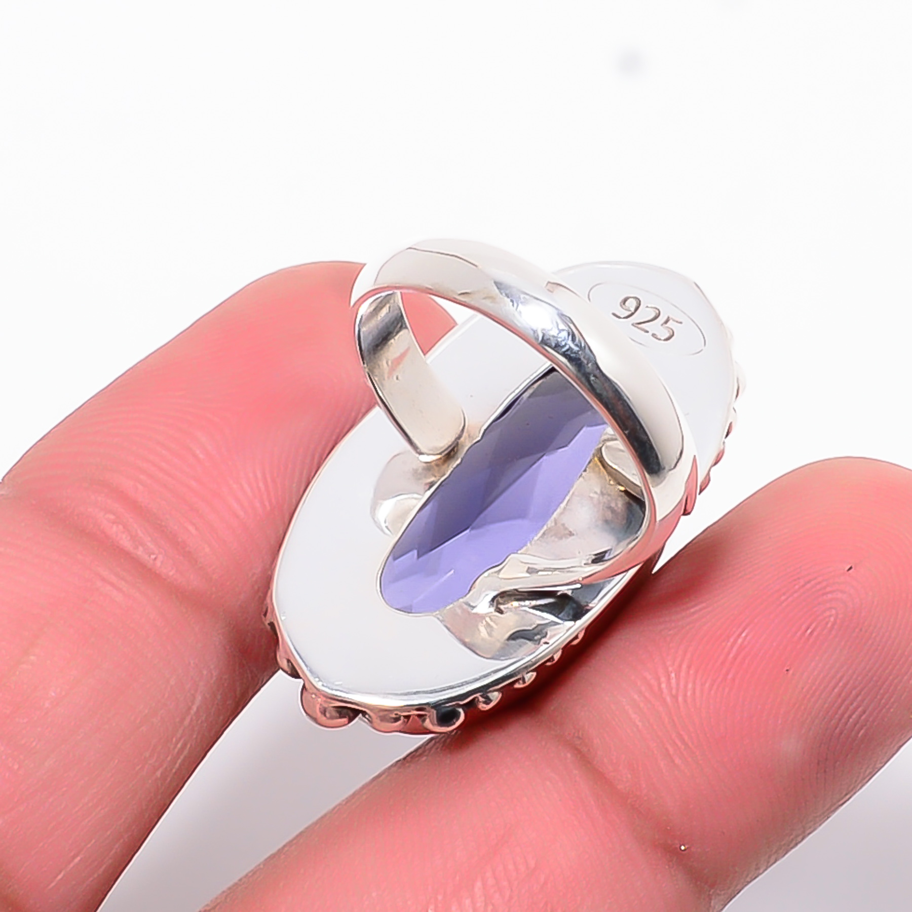 Iolite - Simulated 925 Sterling Silver Ring