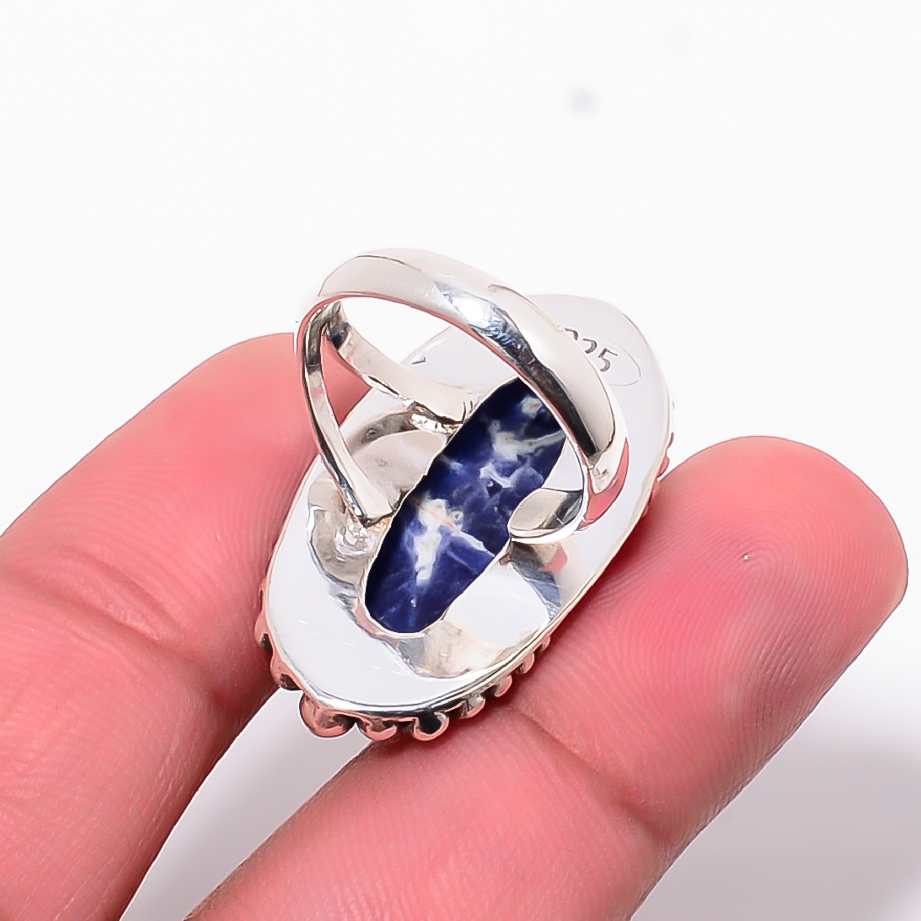 Sodalite - Minas Gerais 925 Sterling Silver Ring