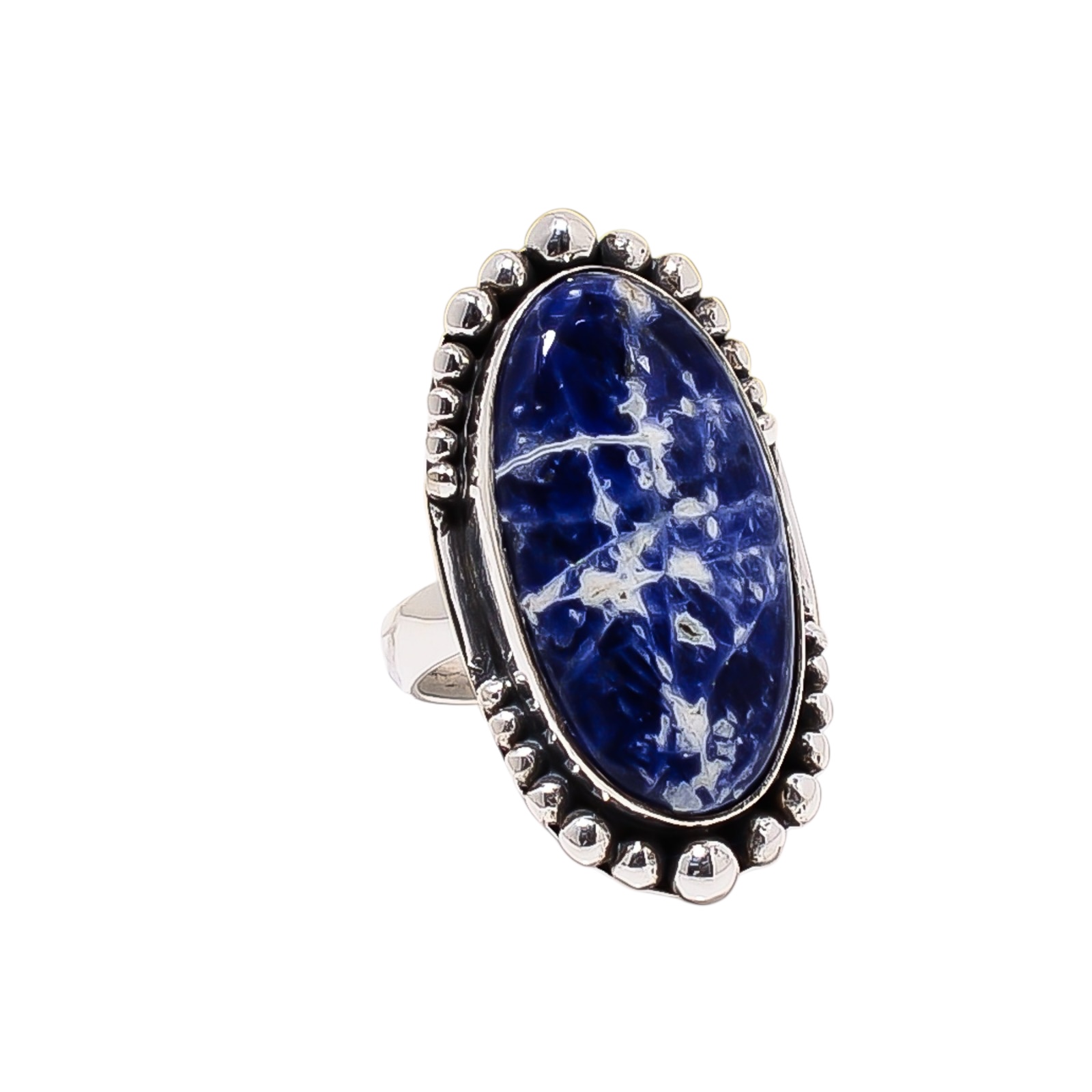 Sodalite - Minas Gerais 925 Sterling Silver Ring