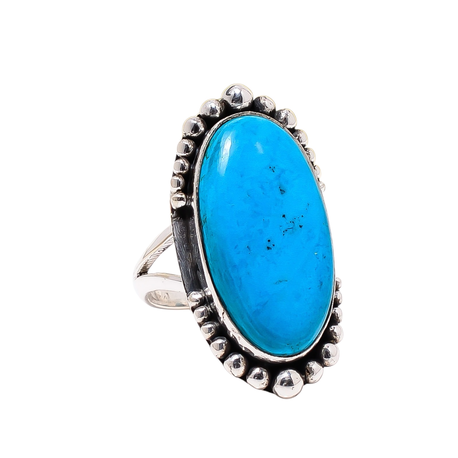 Magnesite Turquoise 925 Sterling Silver Ring
