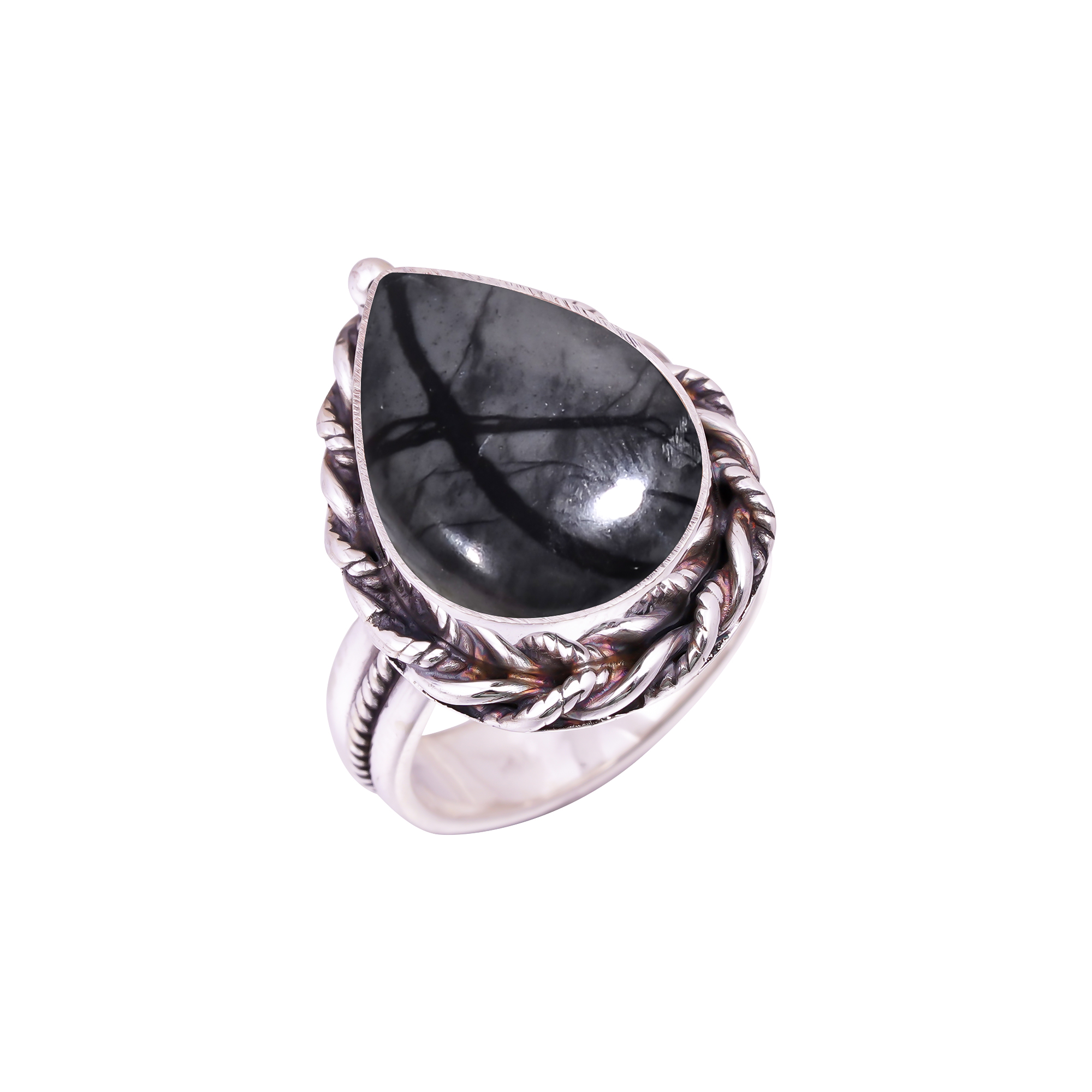 Picasso Jasper - Utah Gemstone 925 Sterling Silver Ring