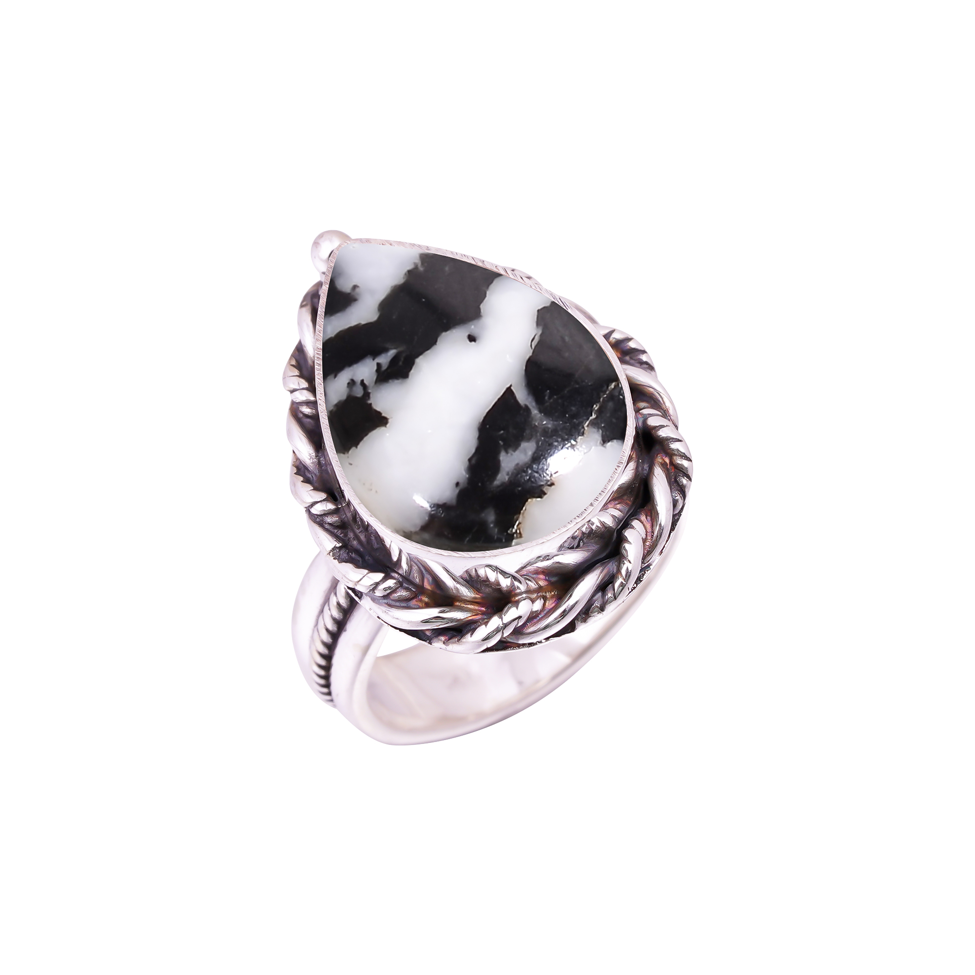 White Buffalo Turquoise - Nevada Gemstone 925 Sterling Silver Ring