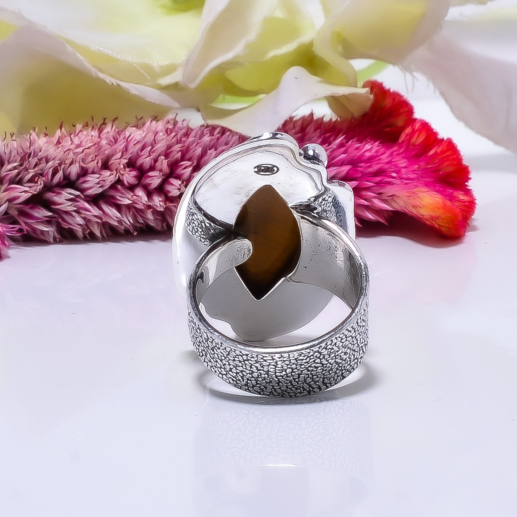 Yellow Tiger Eye - South Africa Gemstone 925 Sterling Silver Ring