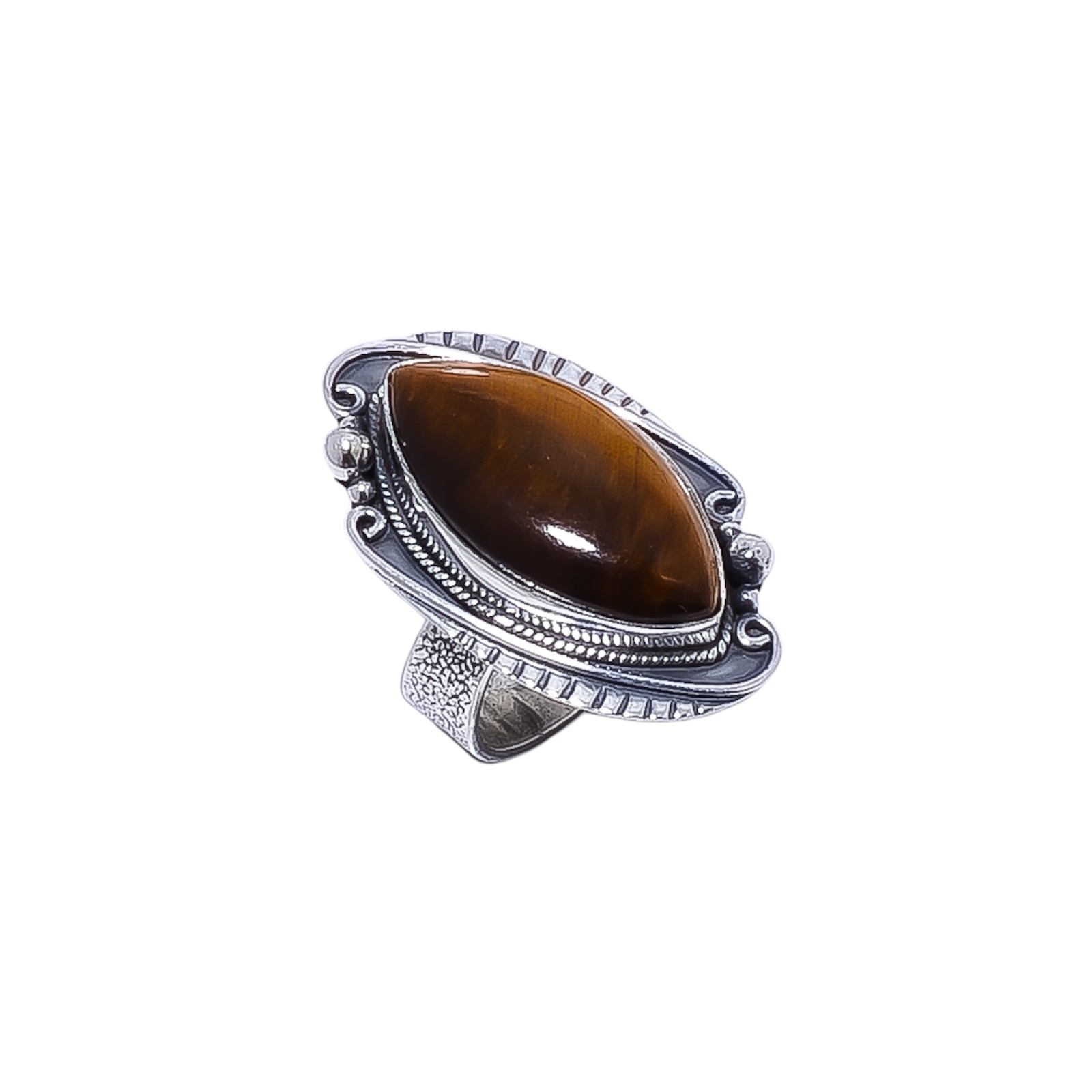 Yellow Tiger Eye - South Africa Gemstone 925 Sterling Silver Ring