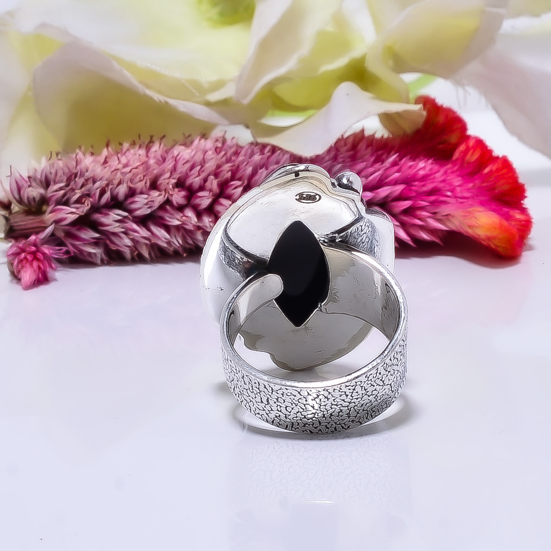 Black Onyx - Brazil Gemstone 925 Sterling Silver Ring