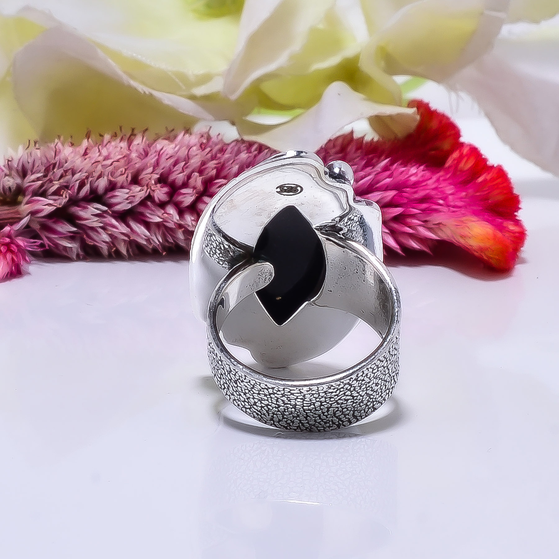 Triplet Opal - Simulated Gemstone 925 Sterling Silver Ring