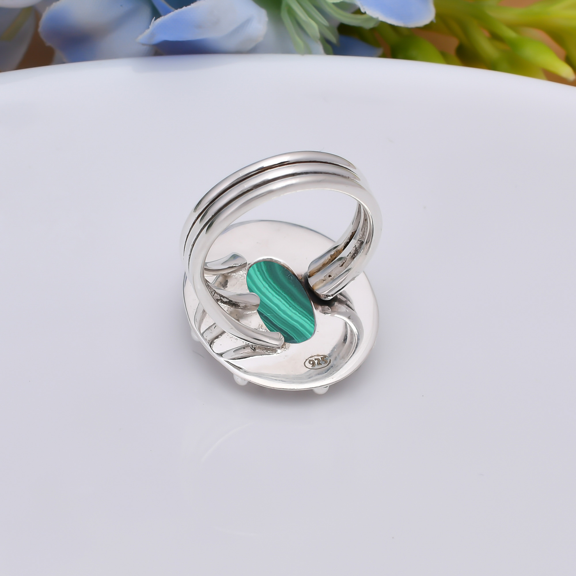 Malachite - Congo 925 Sterling Silver Ring