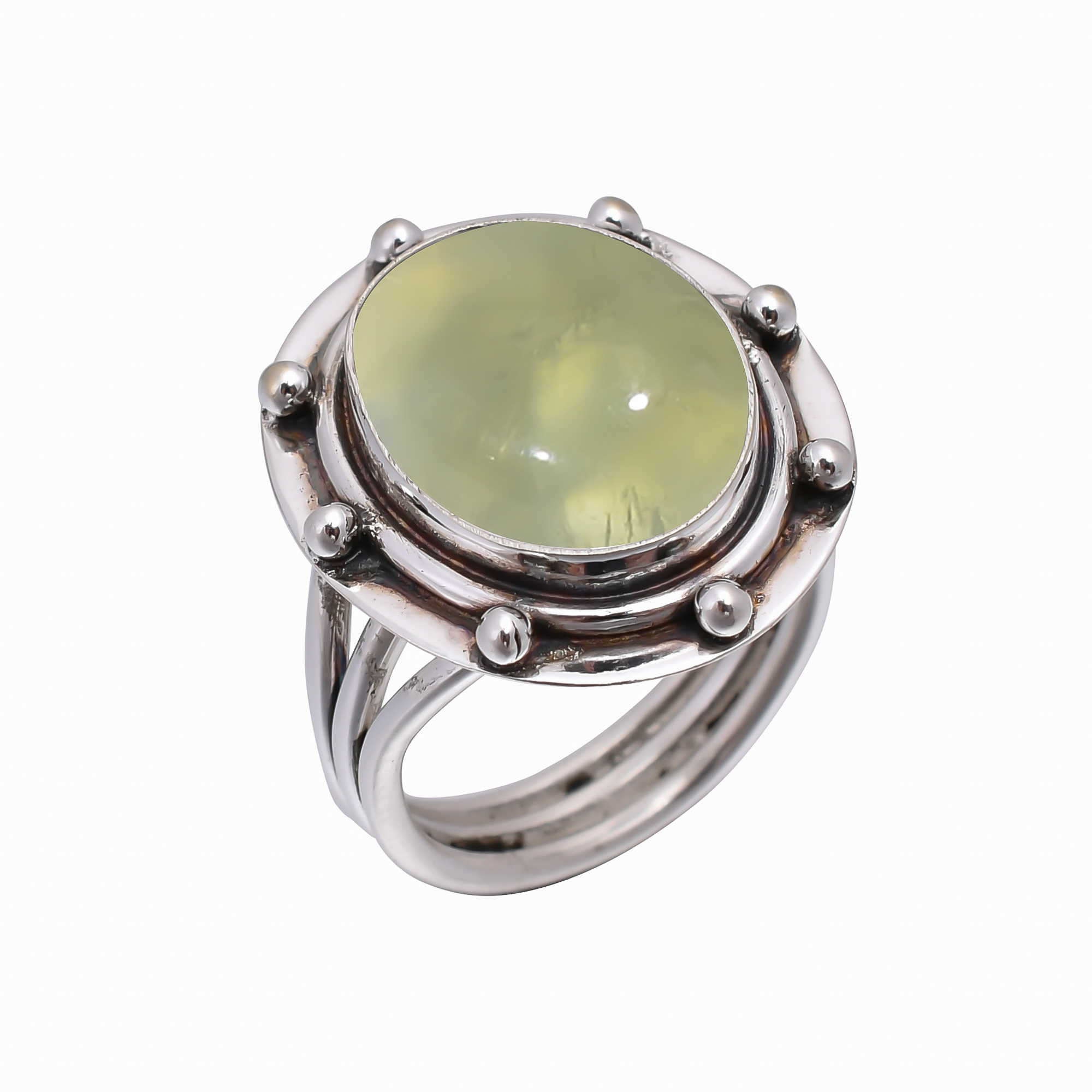 Prehnite - South Africa 925 Sterling Silver Ring