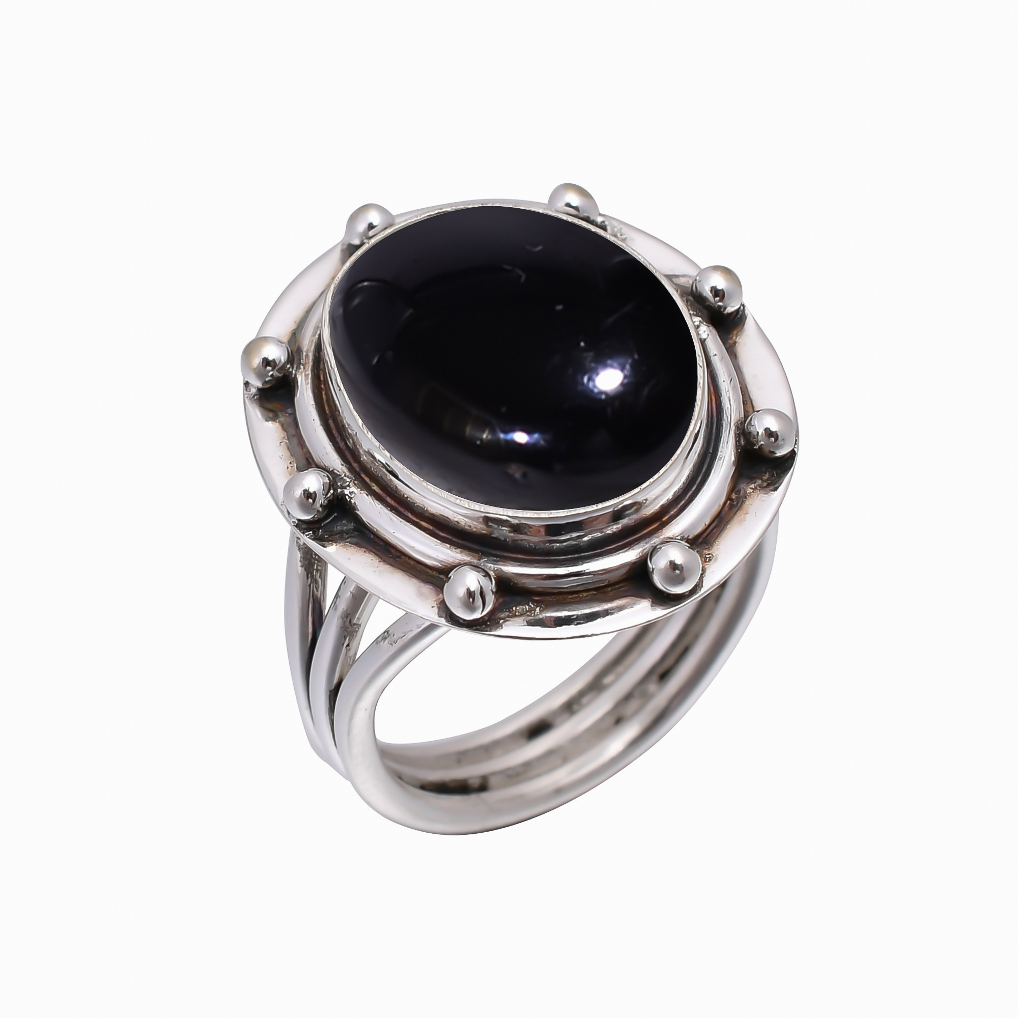 Black Onyx - Brazil 925 Sterling Silver Ring