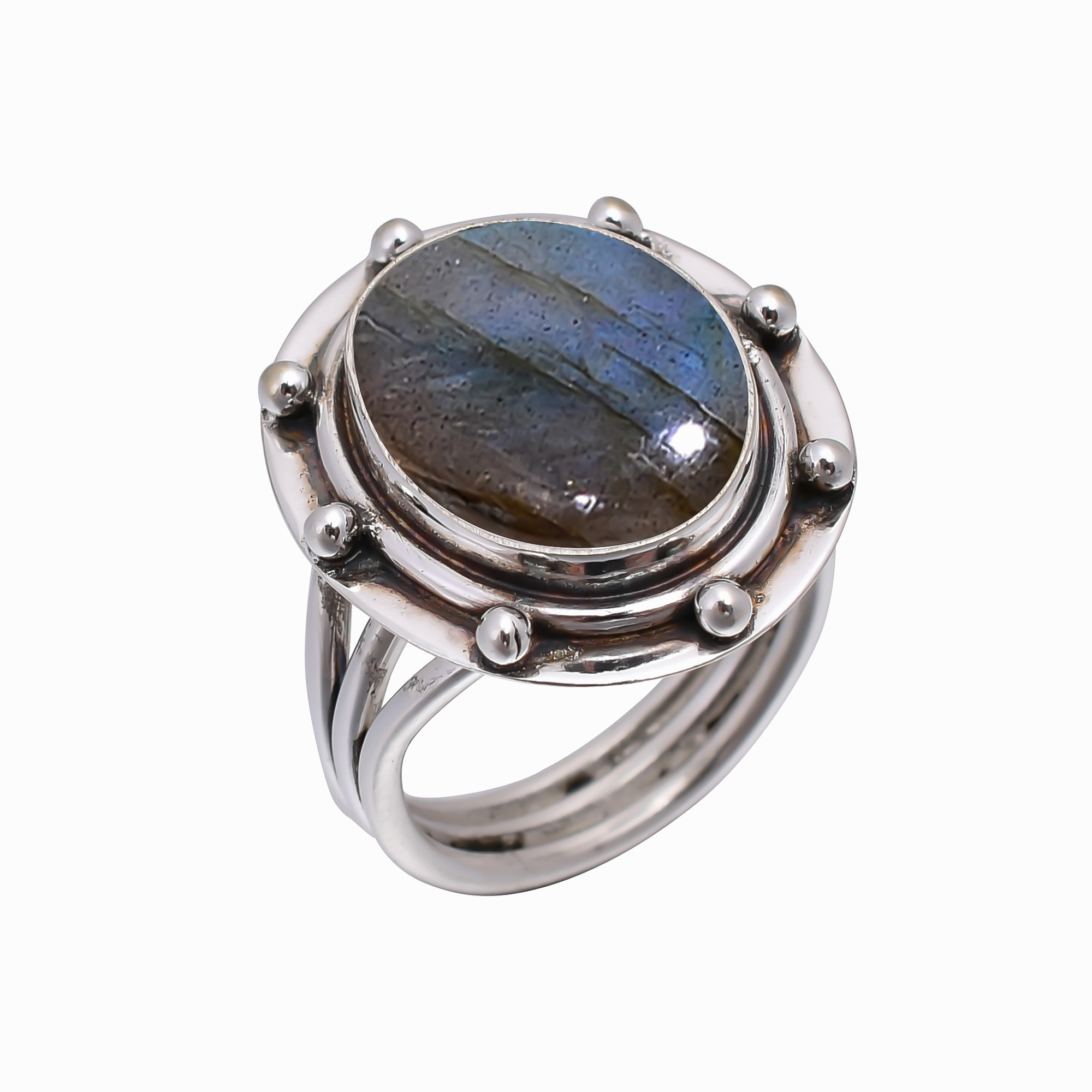 Labradorite - Madagascar 925 Sterling Silver Ring