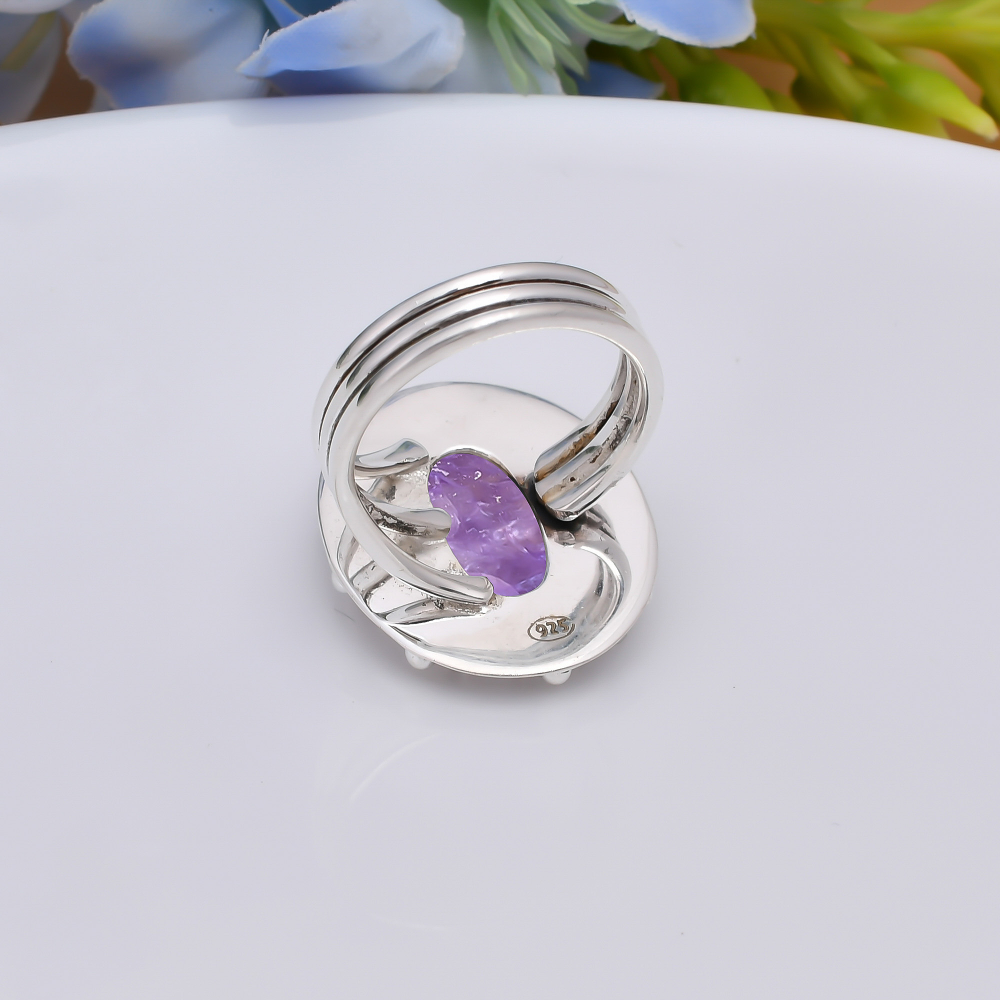 Purple Charoite - Siberia 925 Sterling Silver Ring