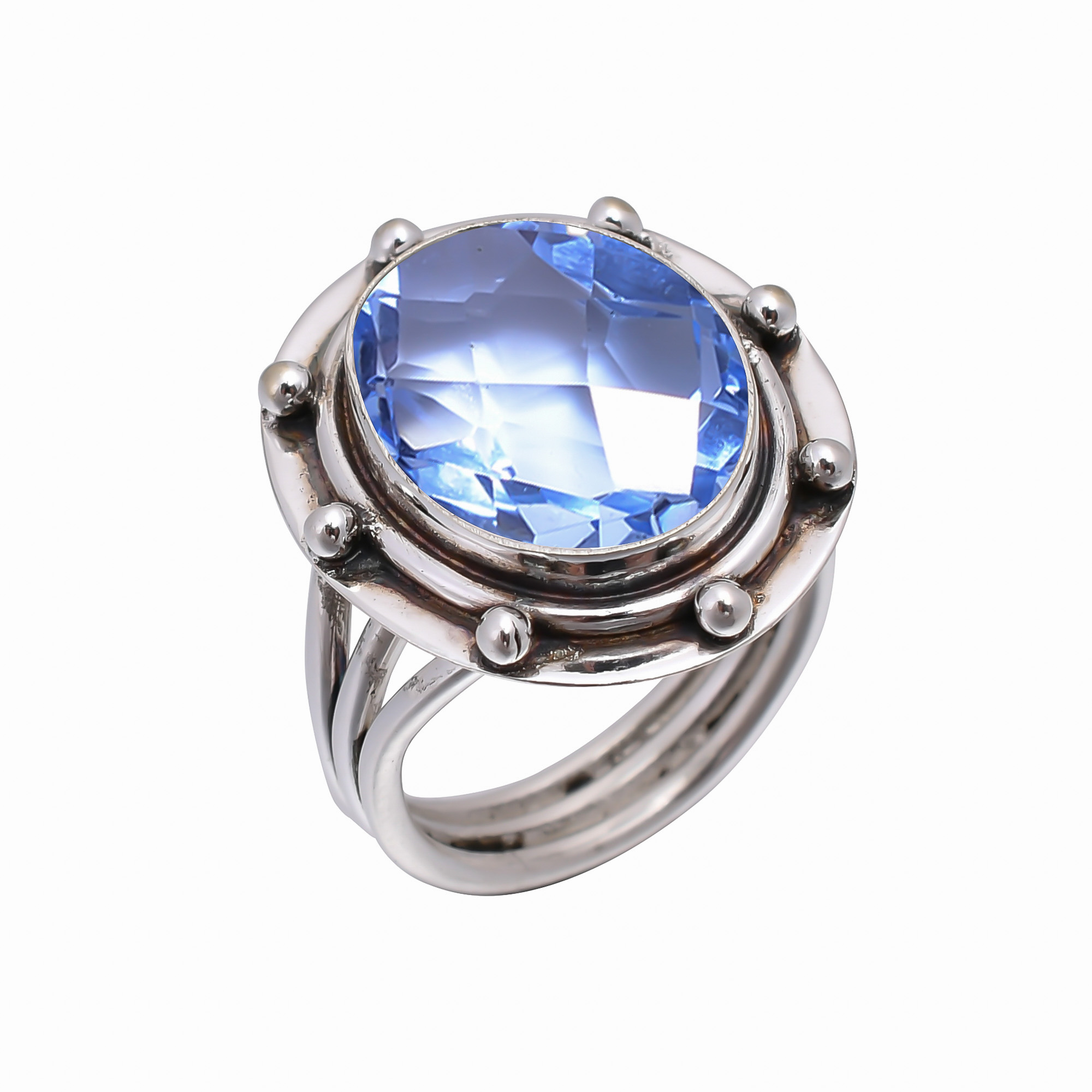 Tanzanite - Simulated 925 Sterling Silver Ring