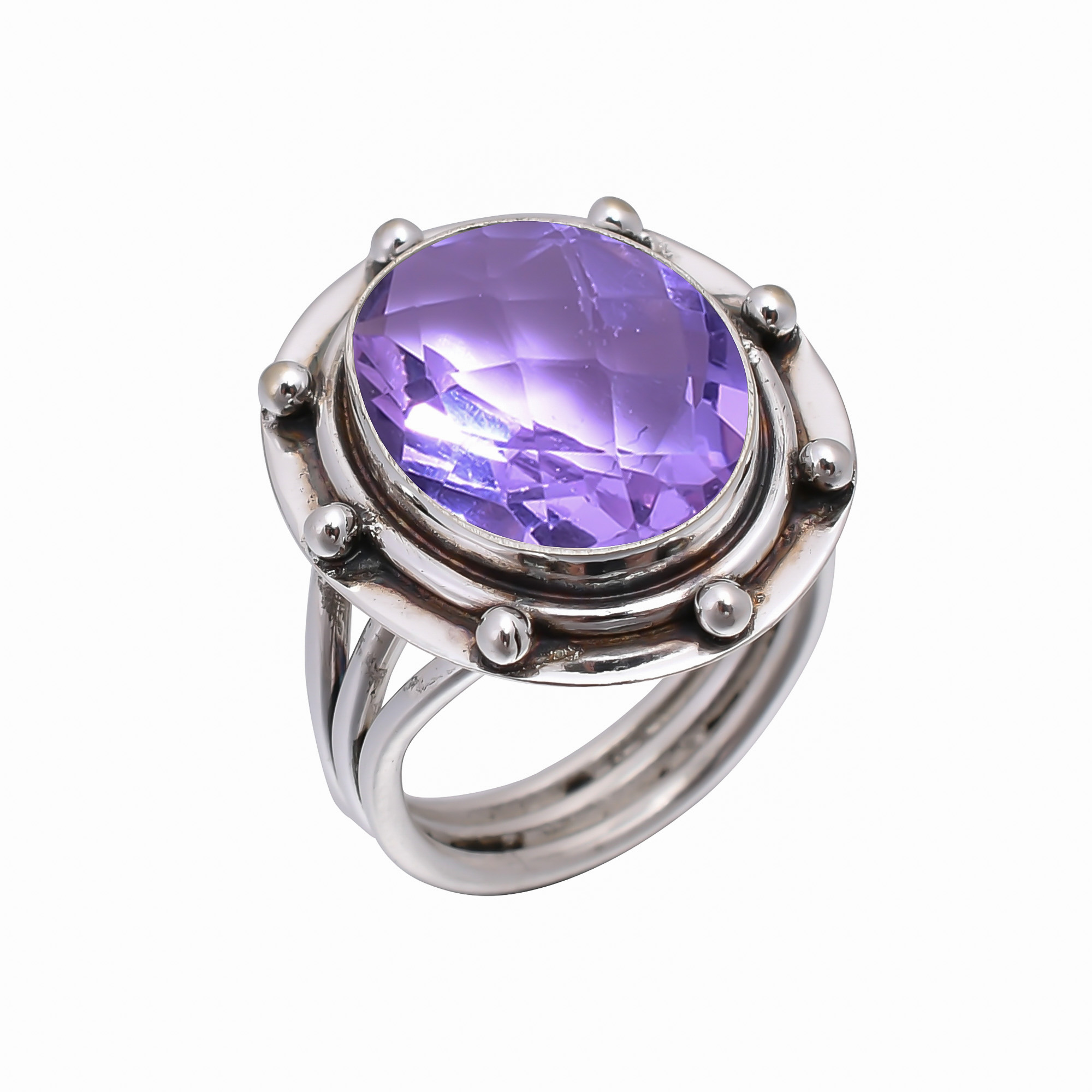 Colour Changing Alexandrite - Simulated 925 Sterling Silver Ring