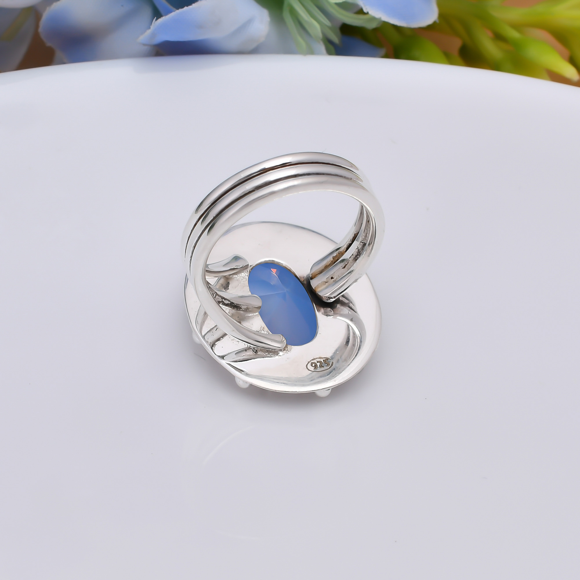 Milky Opal - Simulated 925 Sterling Silver Ring