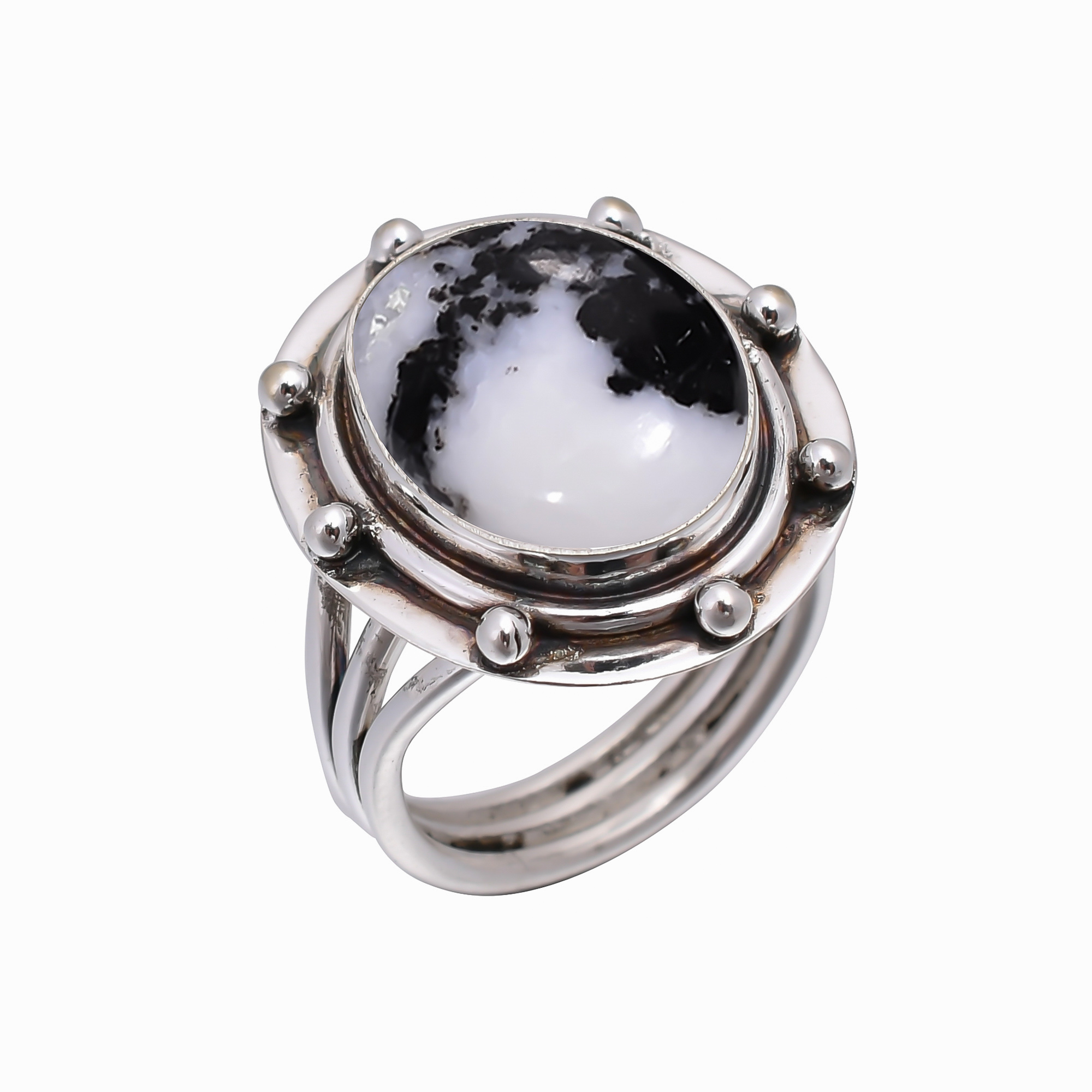 White Buffalo Turquoise - Nevada 925 Sterling Silver Ring