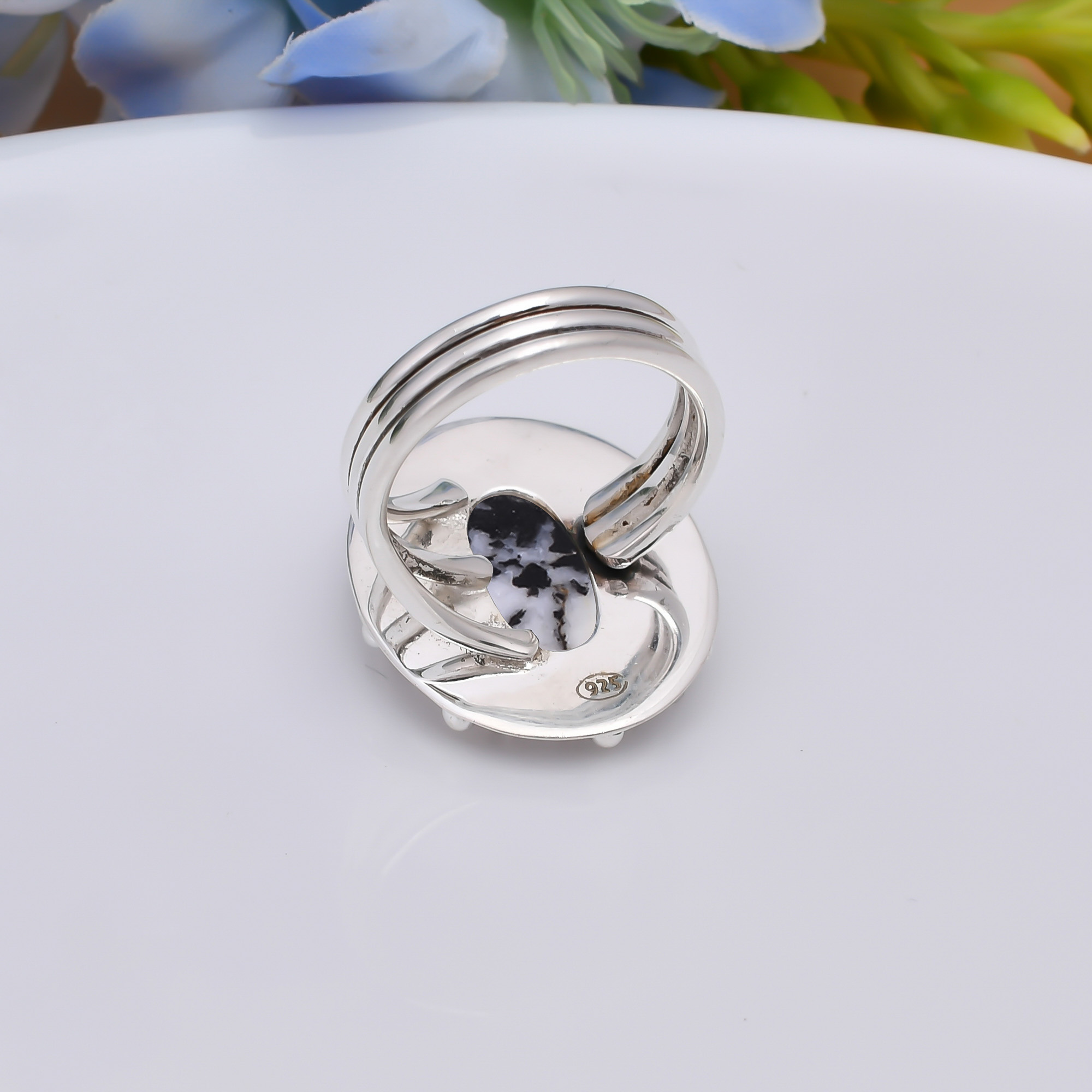 White Buffalo Turquoise - Nevada 925 Sterling Silver Ring