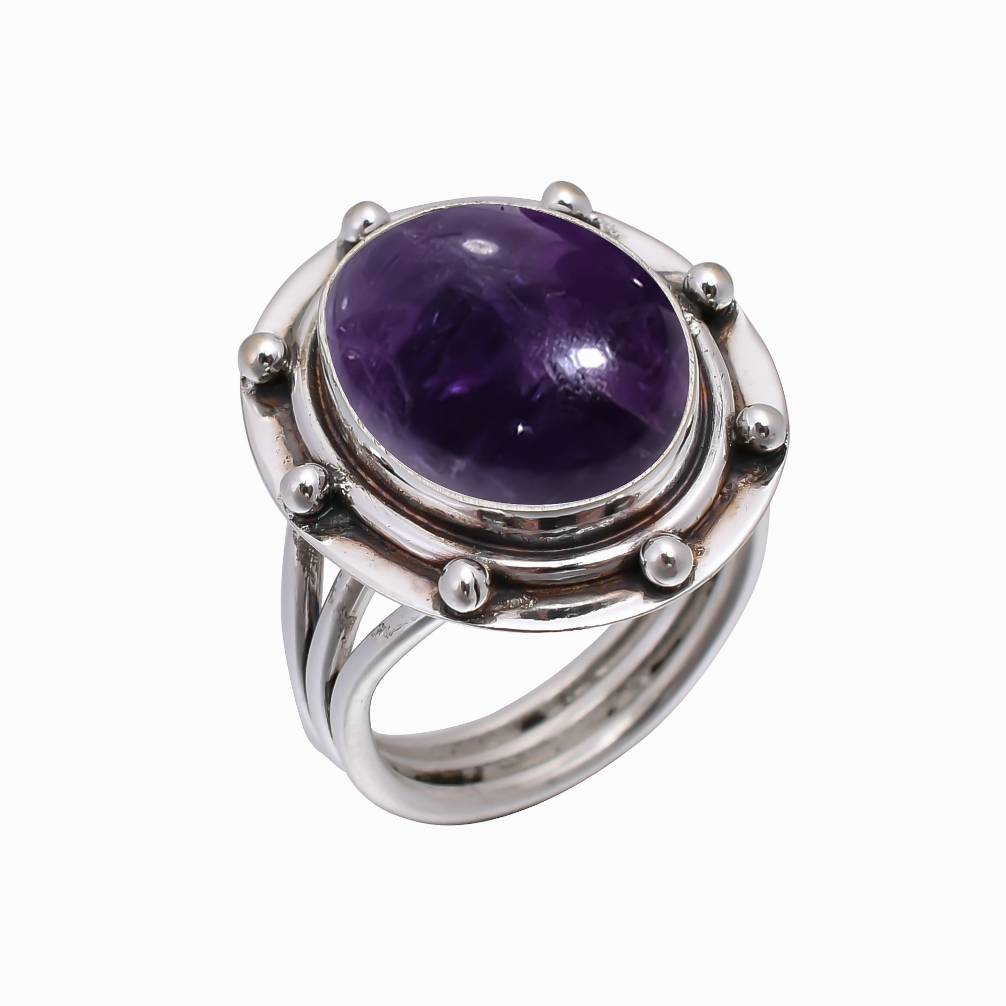 Purple Amethyst - Mashamba 925 Sterling Silver Ring