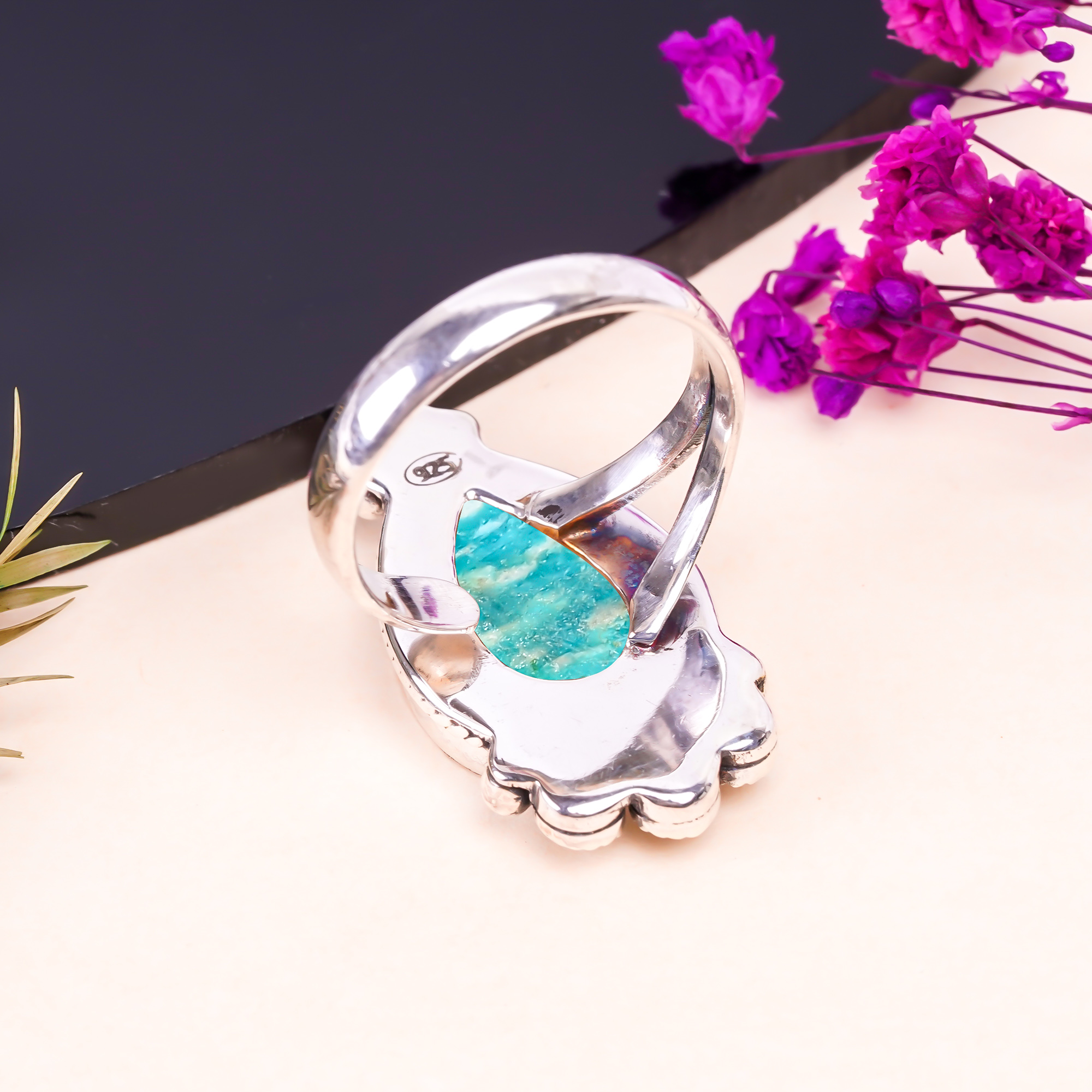 Amazonite - Colorado Mines Gemstone 925 Sterling Silver Ring