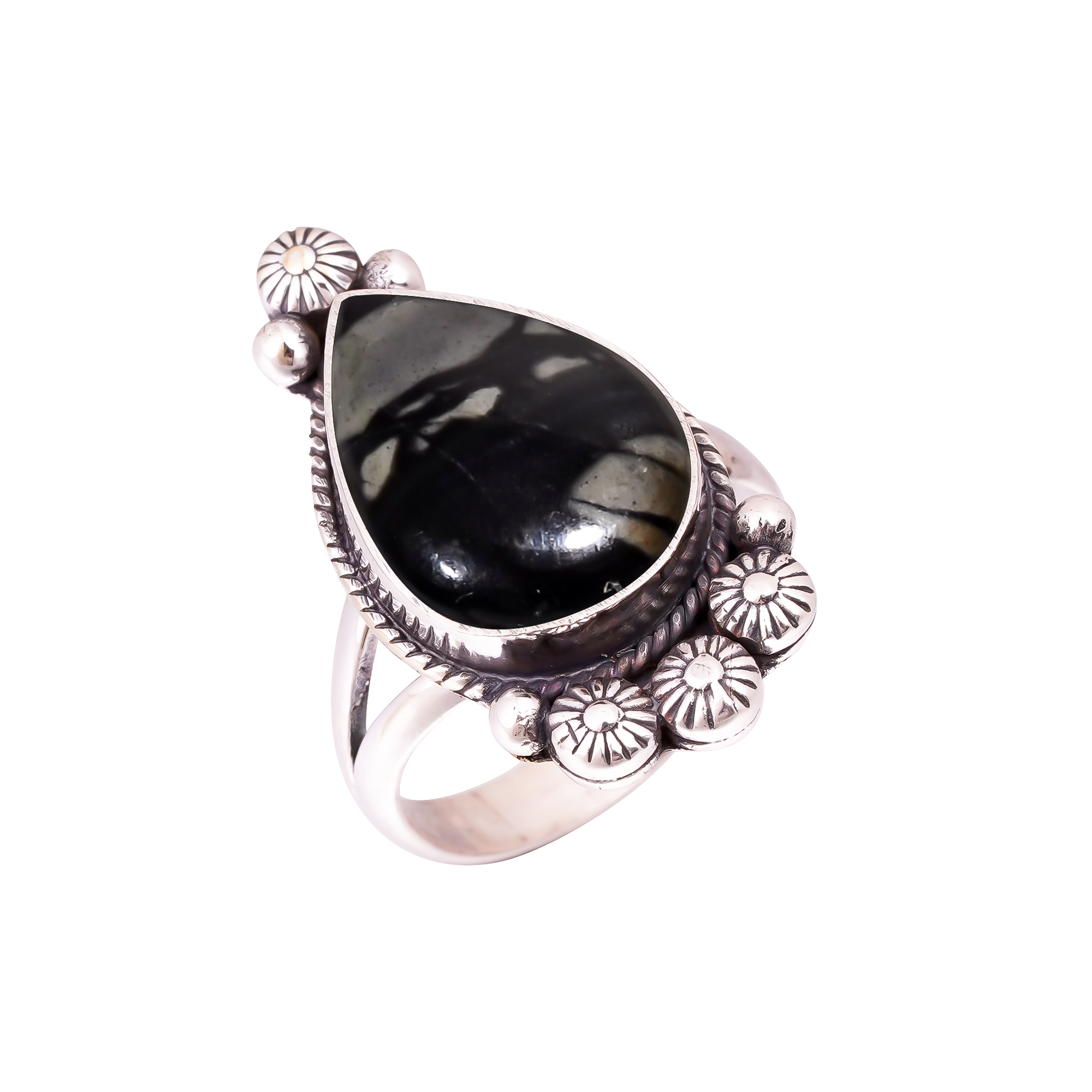 Picasso Jasper - Utah Gemstone 925 Sterling Silver Ring
