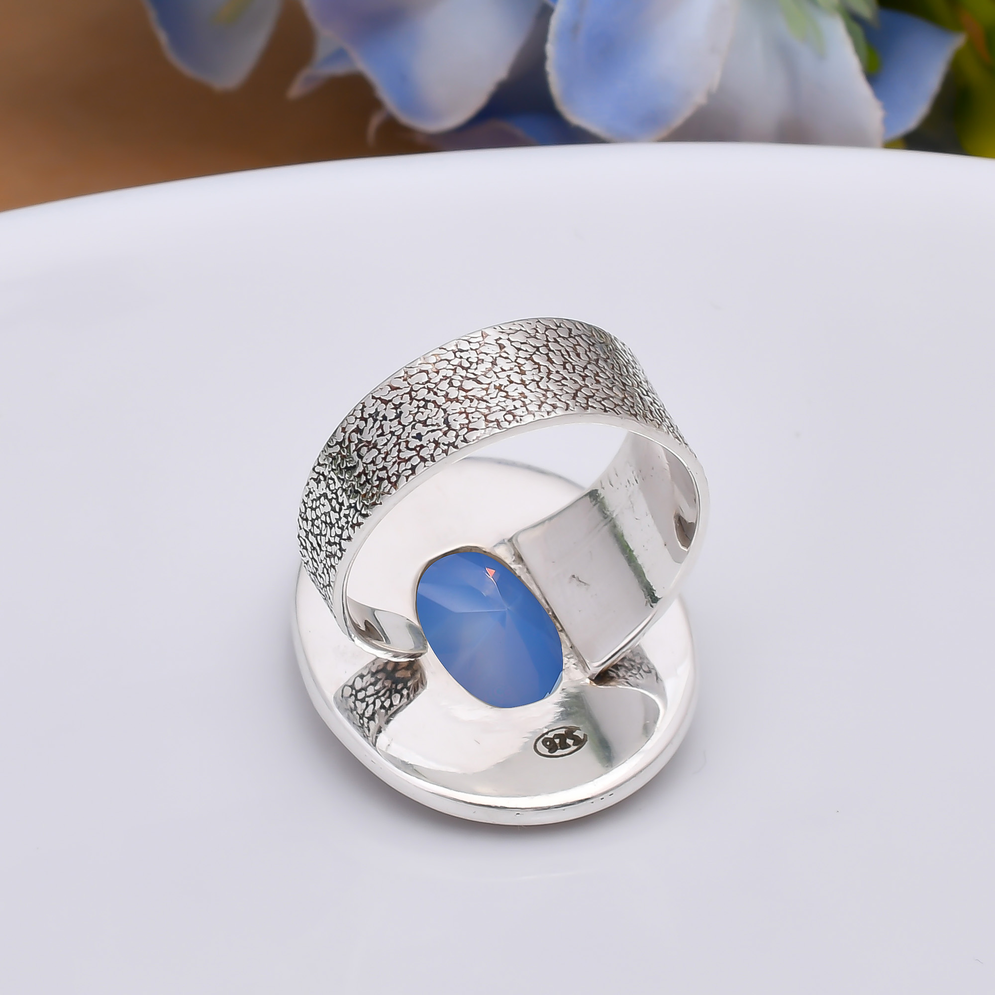 Milky Opal - Simulated 925 Sterling Silver Ring