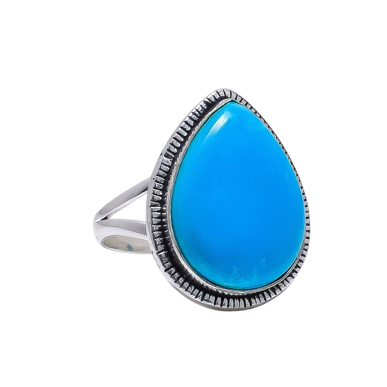 Magnesite Turquoise 925 Sterling Silver Ring