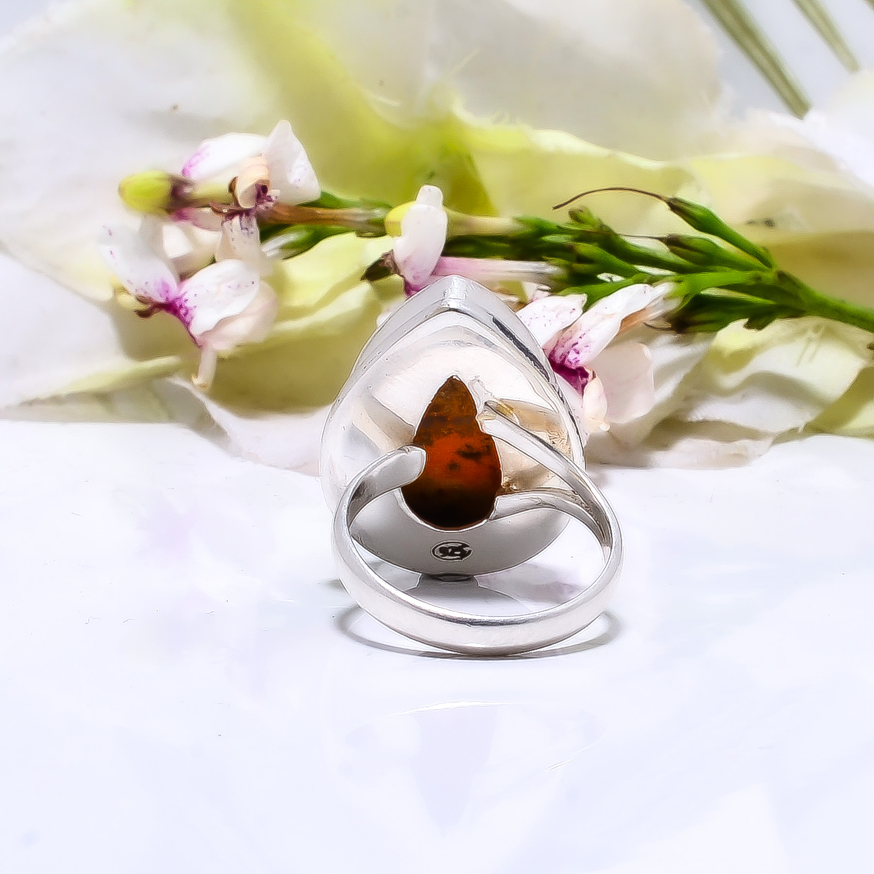 Bumble Bee Jasper - Indonesia 925 Sterling Silver Ring