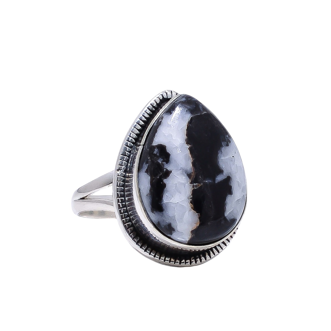 White Buffalo Turquoise - Nevada 925 Sterling Silver Ring