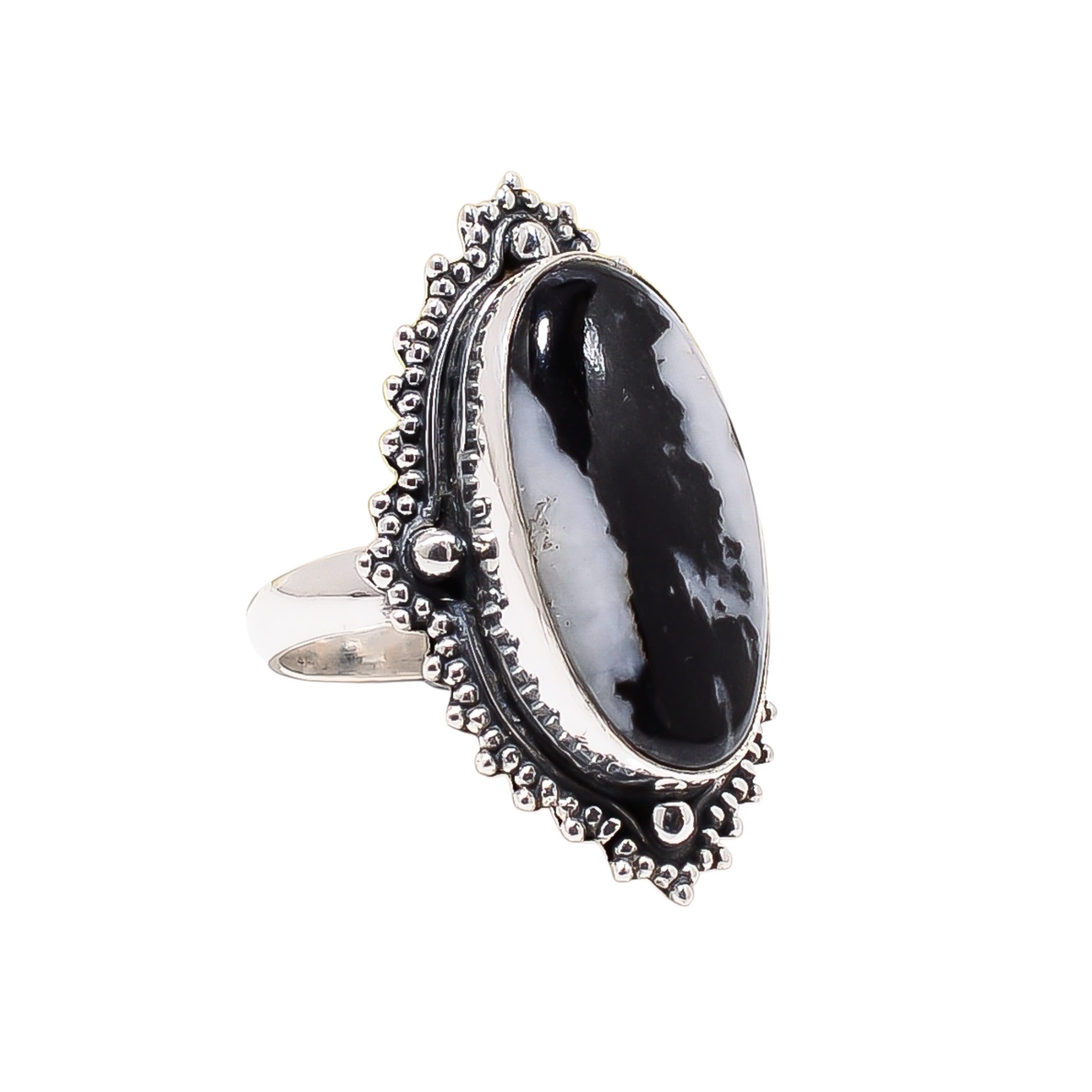 White Buffalo Turquoise - Nevada 925 Sterling Silver Ring