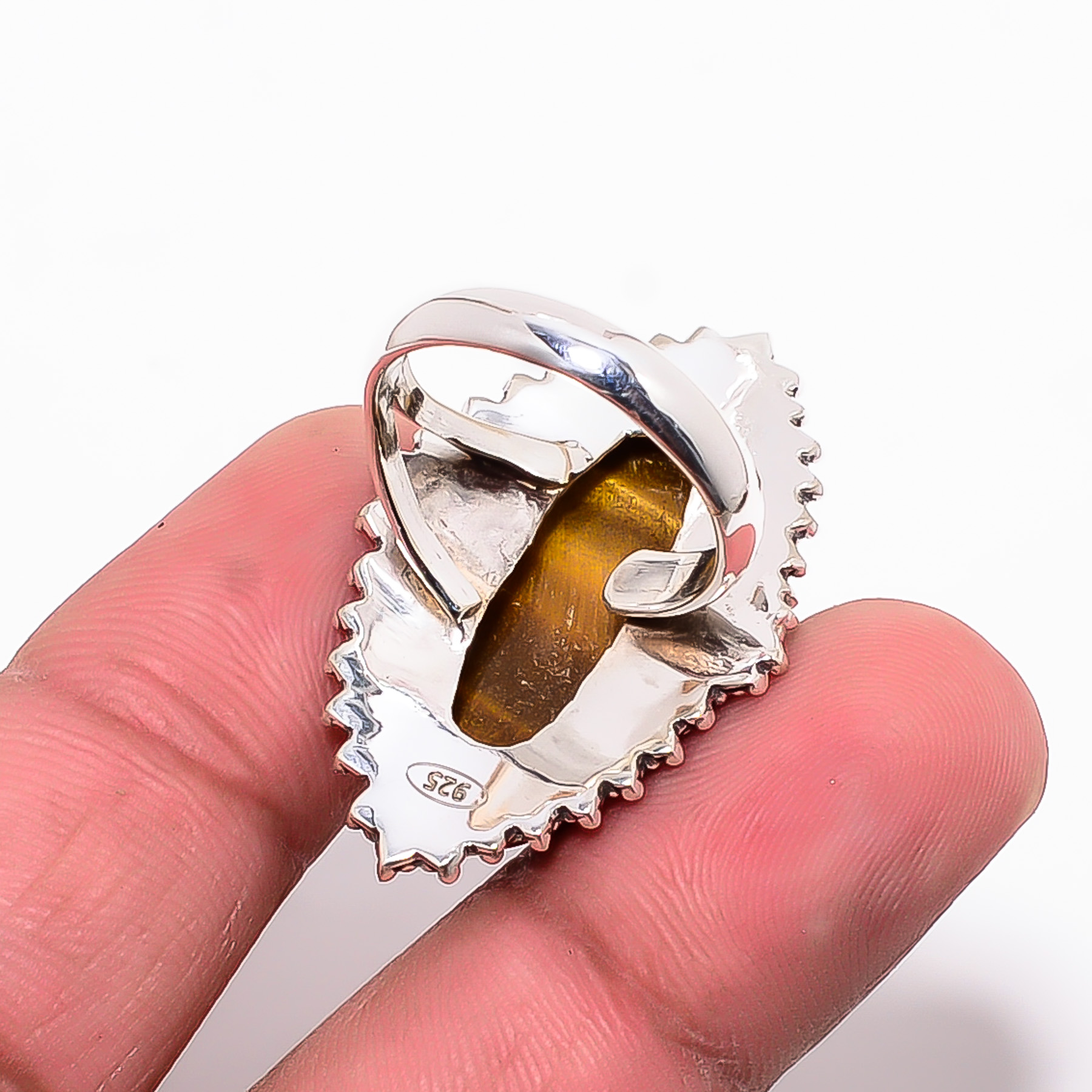Yellow Tiger Eye - South Africa 925 Sterling Silver Ring