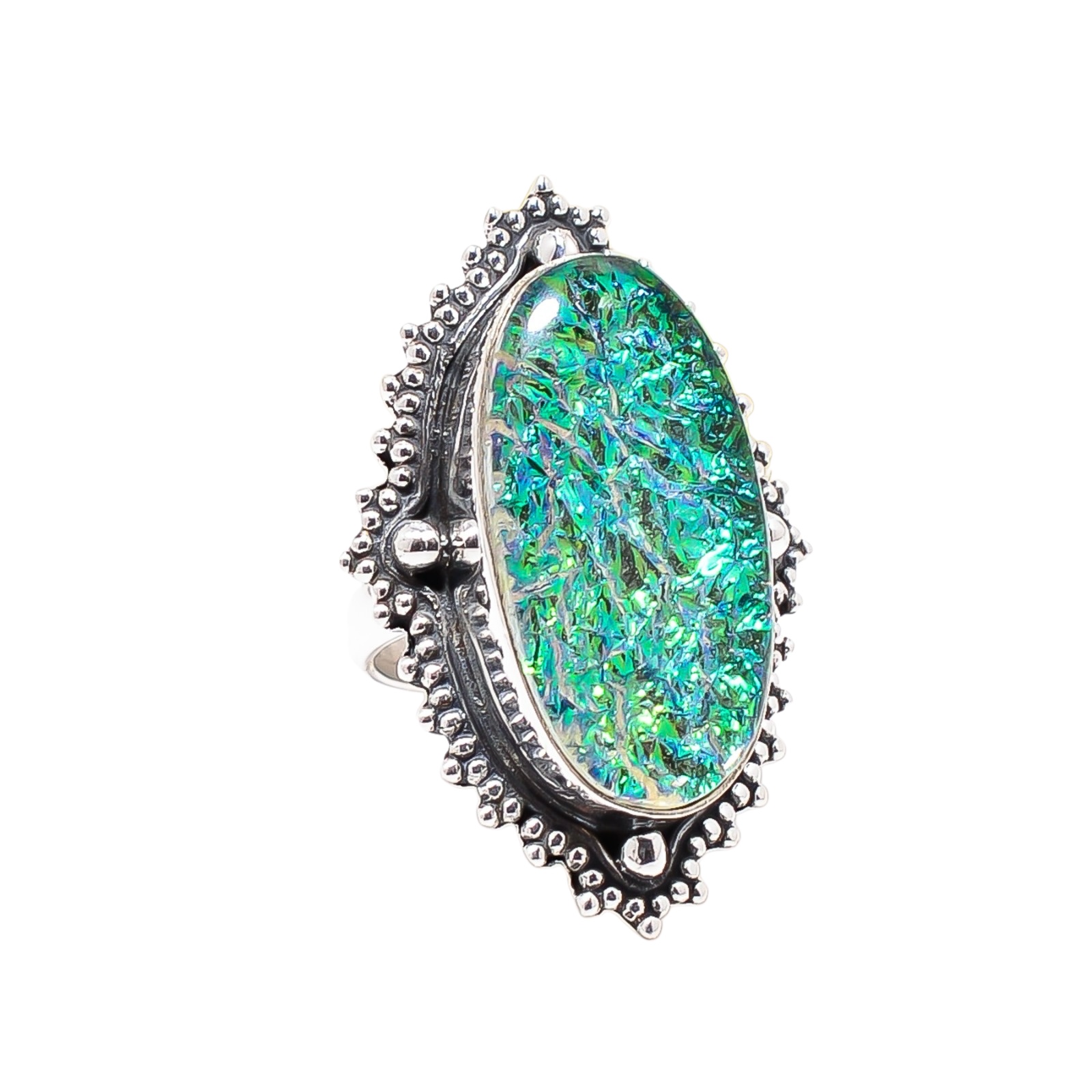 Triplet Opal - Simulated 925 Sterling Silver Ring