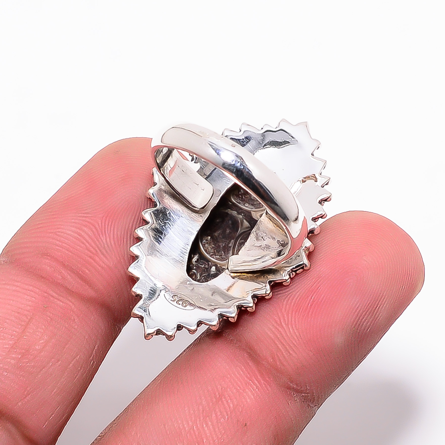 Turritella Agate - Wyoming 925 Sterling Silver Ring