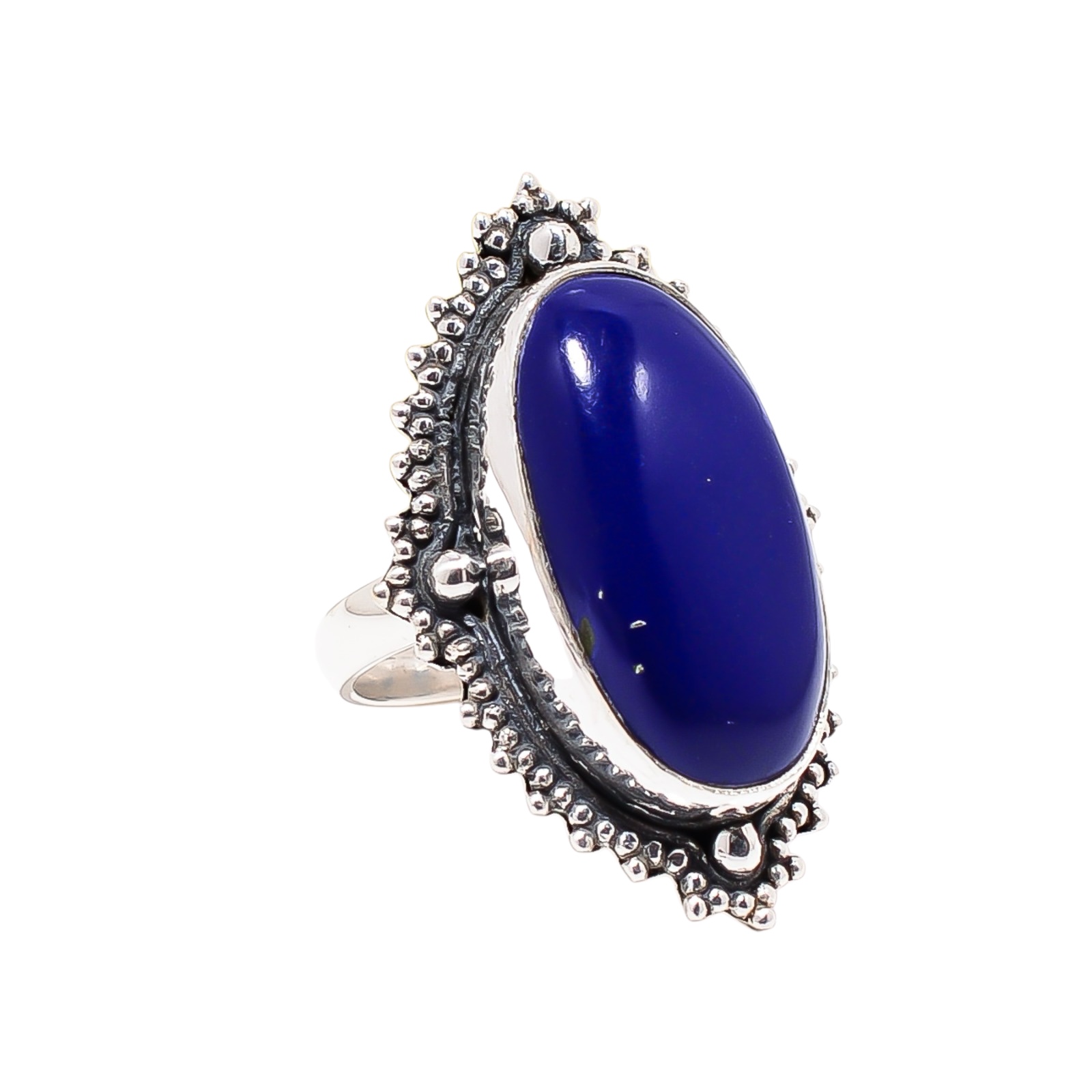 Lapis Lazuli - Simulated 925 Sterling Silver Ring