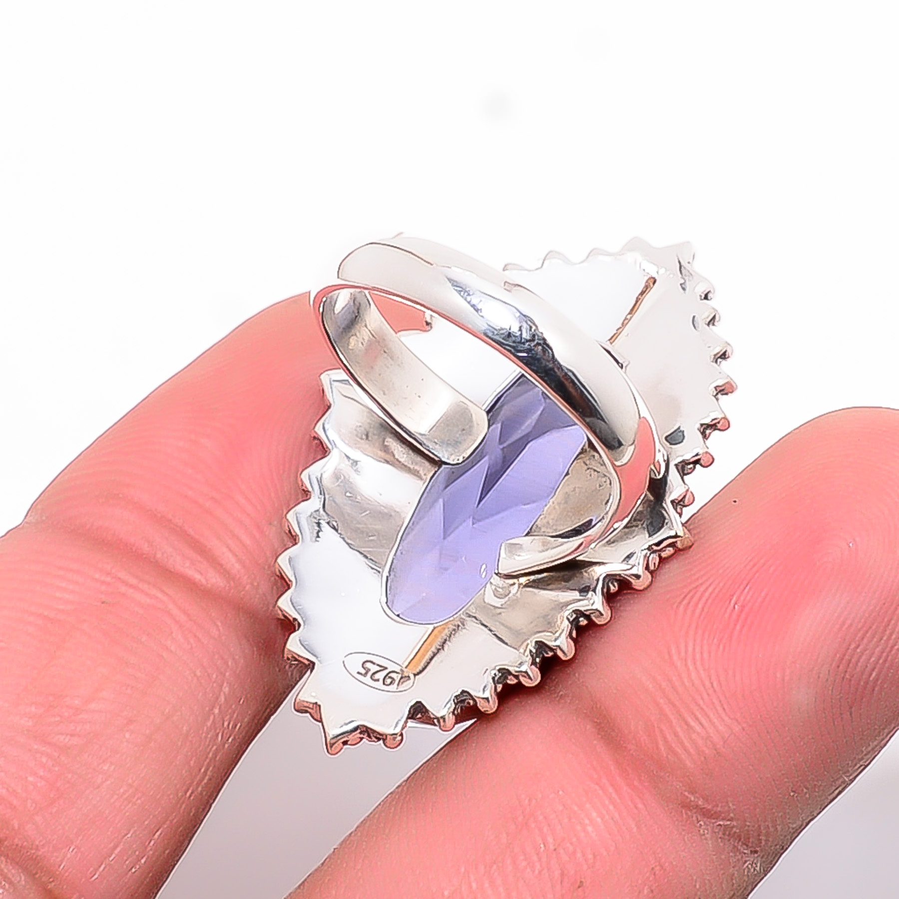Iolite - Simulated 925 Sterling Silver Ring