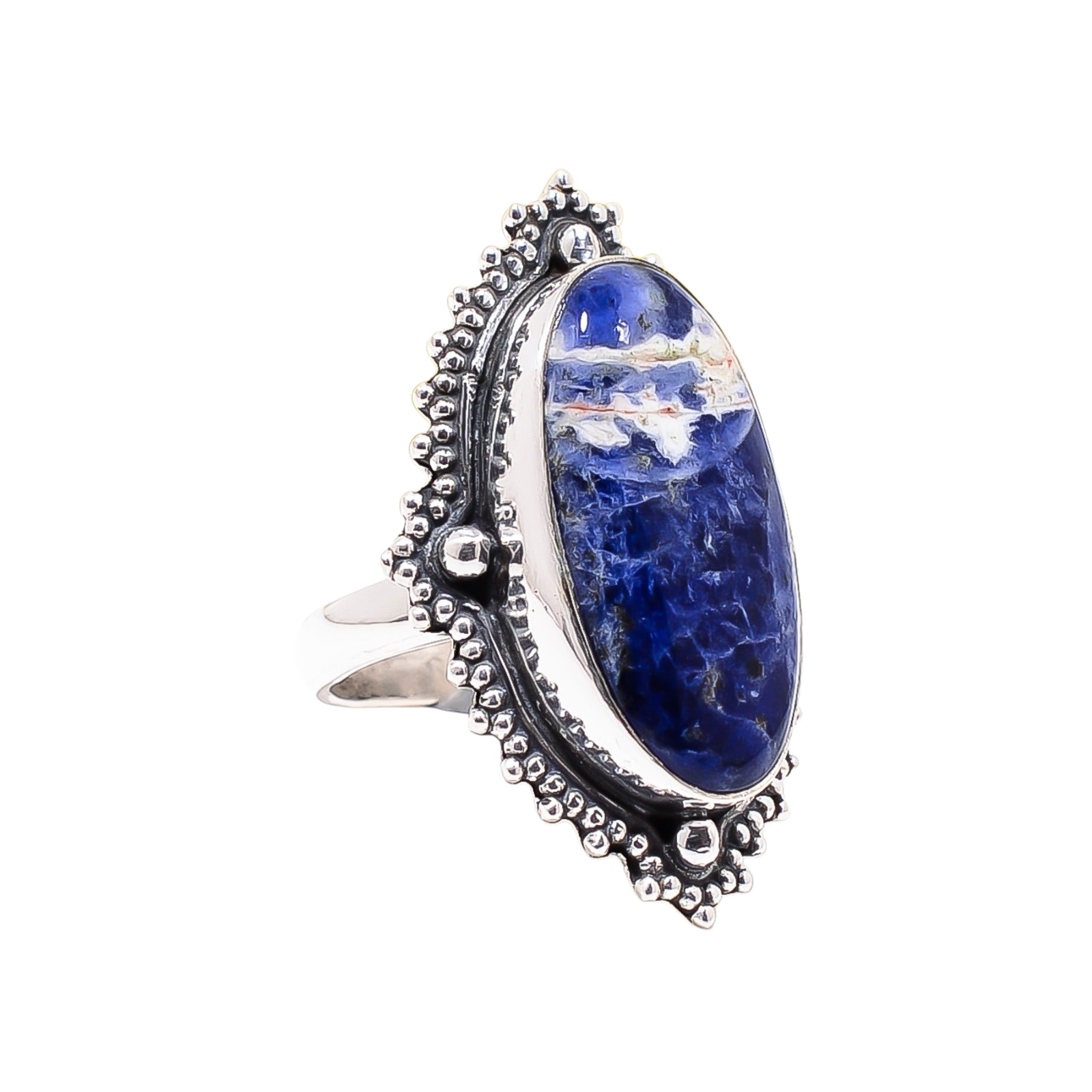 Sodalite - Minas Gerais 925 Sterling Silver Ring
