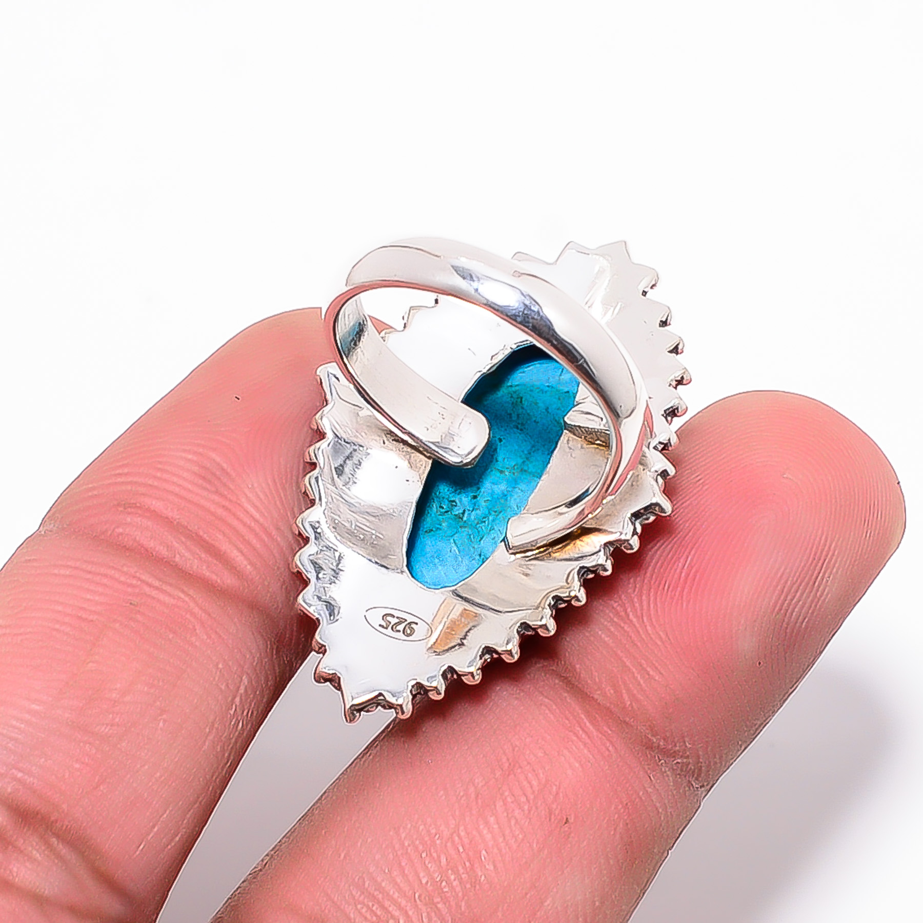 Magnesite Turquoise 925 Sterling Silver Ring