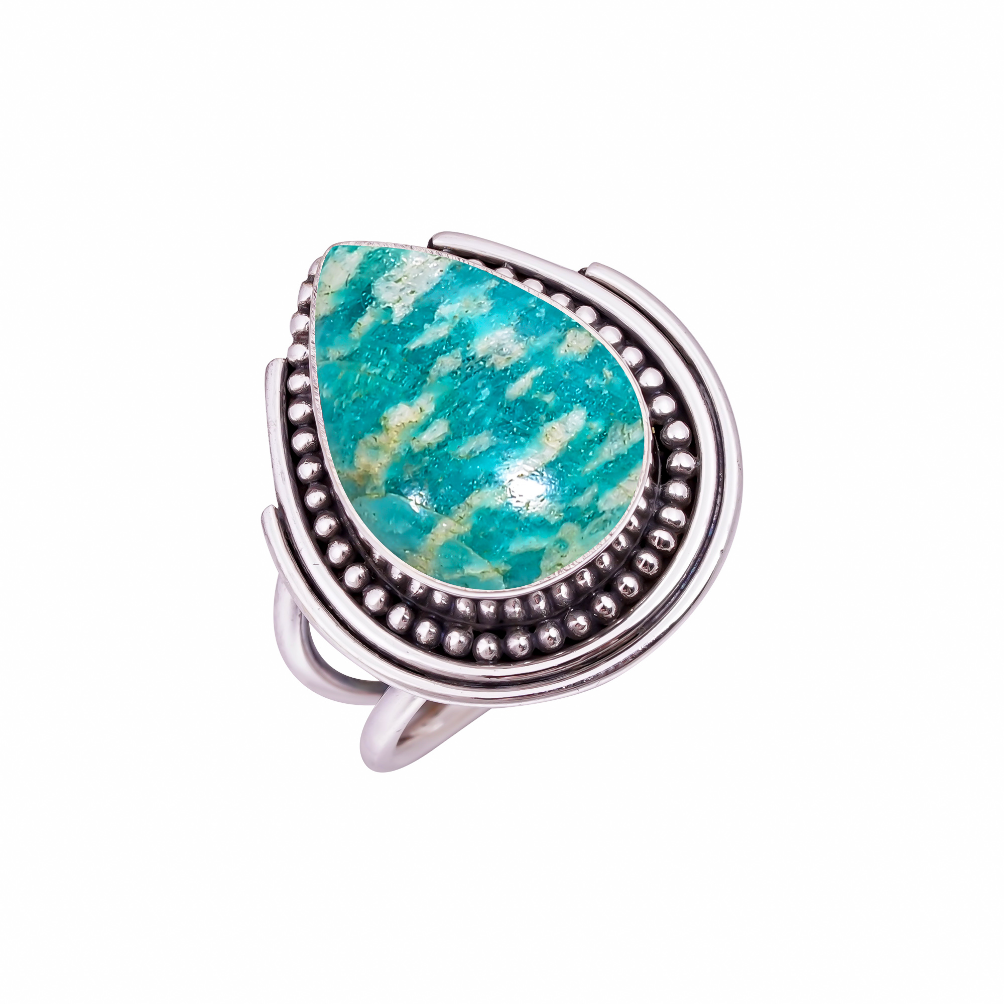 Amazonite - Colorado Mines Gemstone 925 Sterling Silver Ring