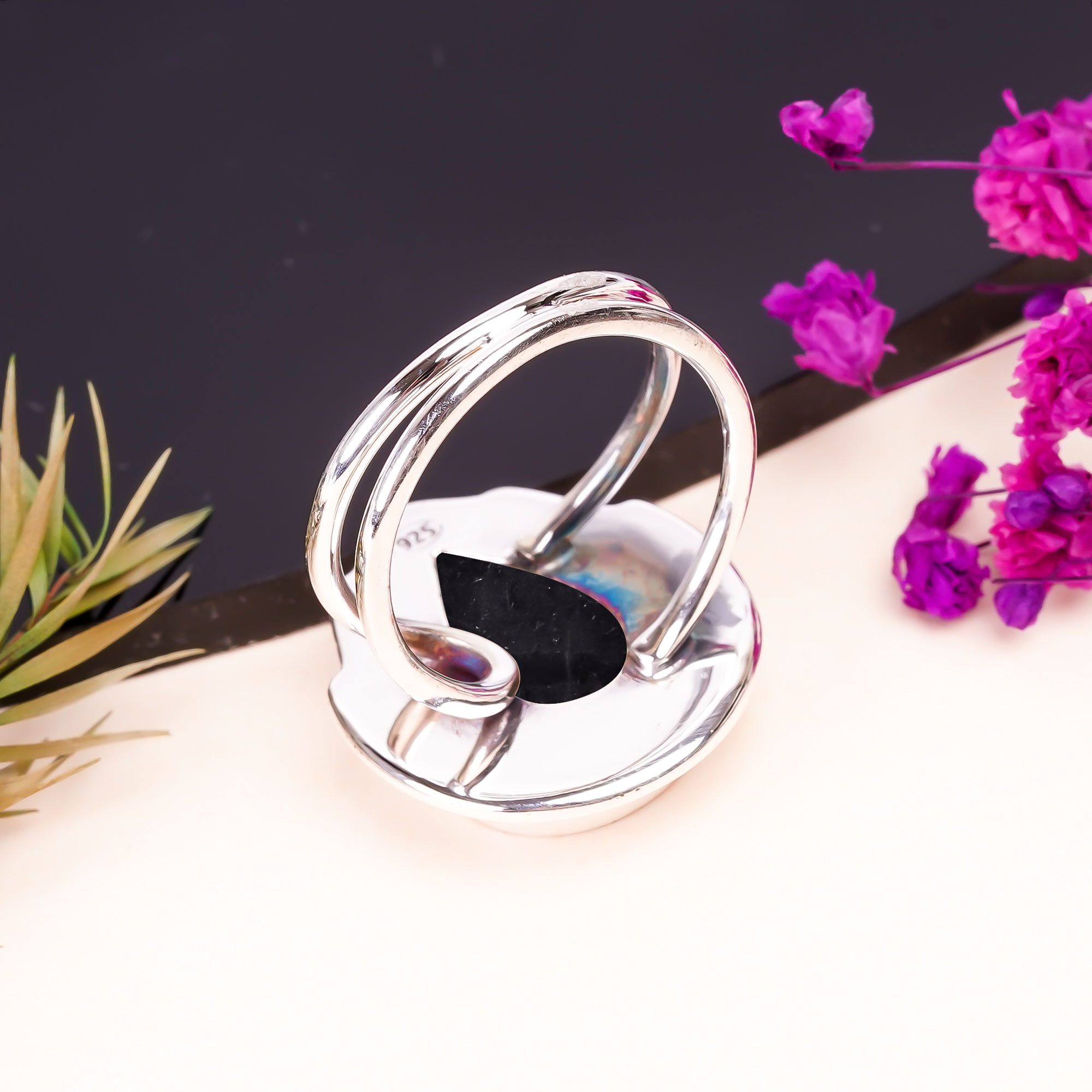 Picasso Jasper - Utah Gemstone 925 Sterling Silver Ring