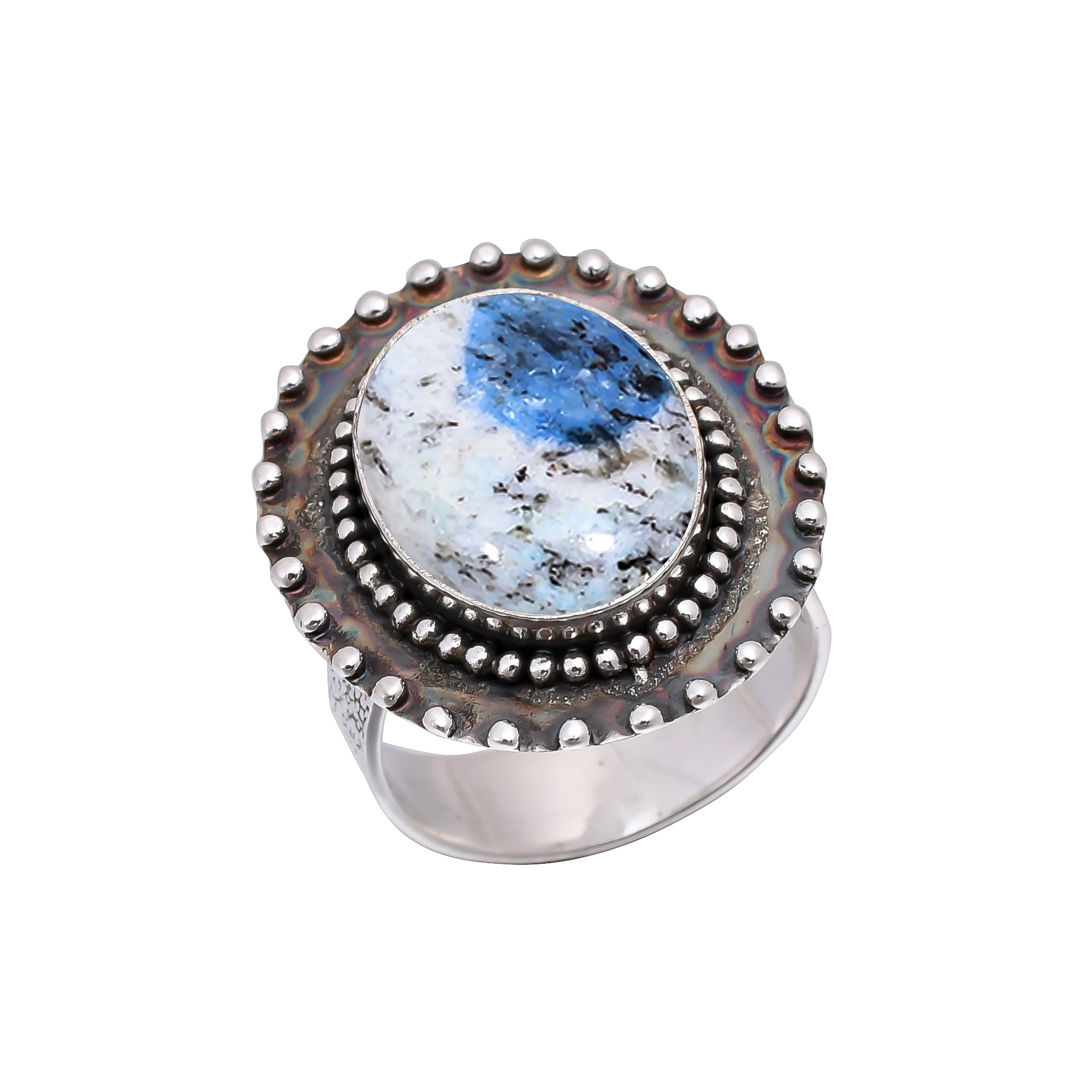K2 Blue Azurite - Pakistan 925 Sterling Silver Ring